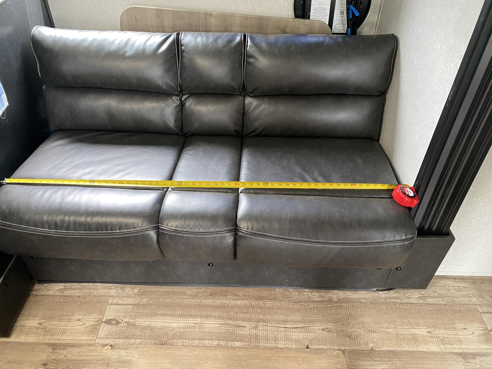 Easy-Going 100% Waterproof Futon Cover, Dual Waterproof Couch Cover for Futon, Stretch Jacquard Sofa Cover, Leakproof Furniture Protector for Kids, Pets, Dog and Cat, Dark Gray customer photo 1