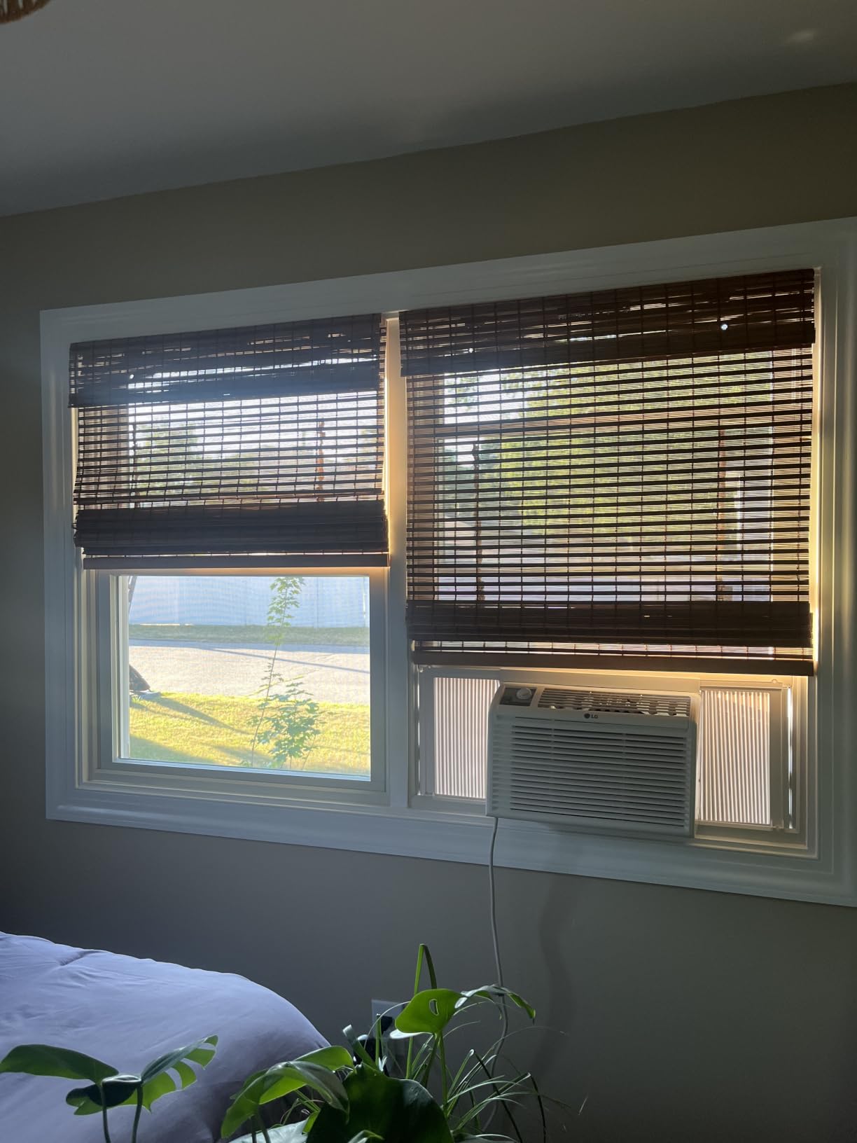 CHICOLOGY Bamboo Roman Shades - Customer Favorite Light Filtering Blinds for Windows, Premium Quality, Ideal for Home, Squirrel Brown, 34