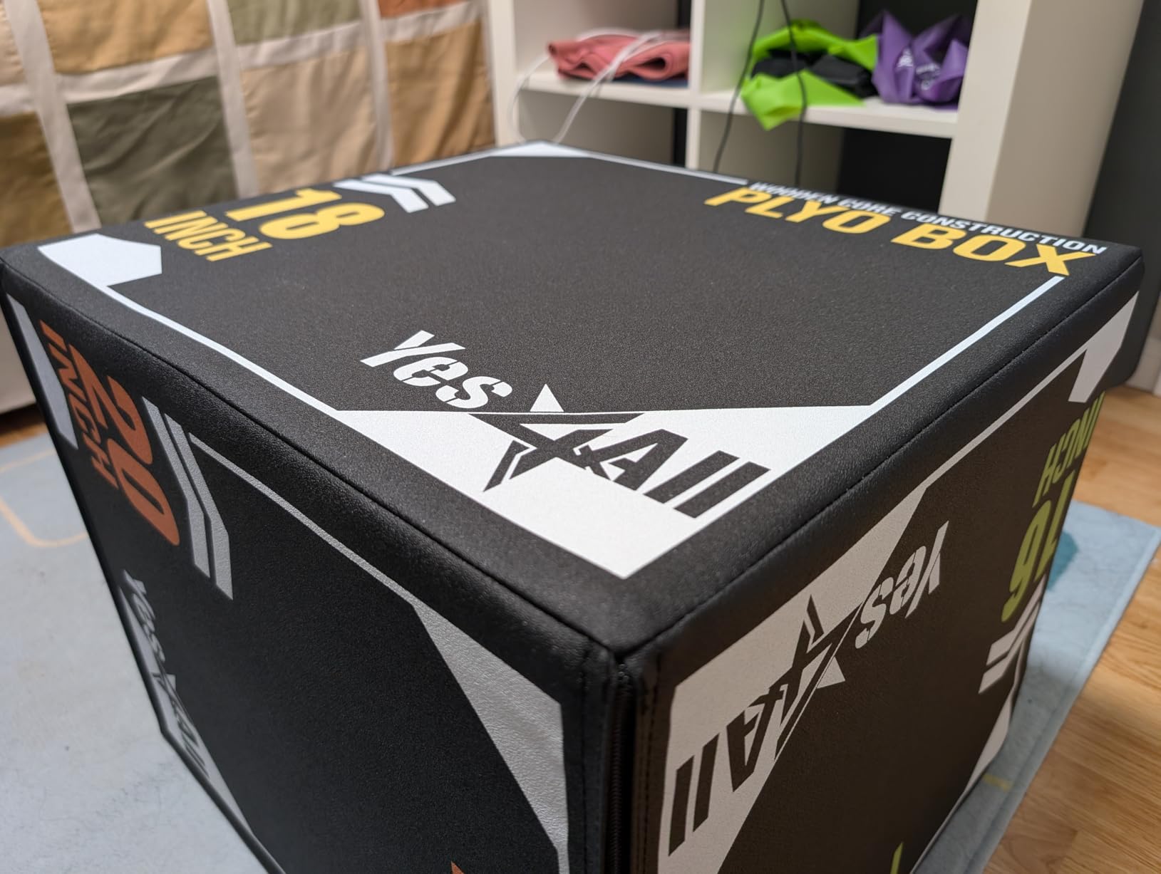 Yes4All 3-in-1 Soft-Padded Plyo Box With Wooden Core, Non-Slip Multi-Use Cushioned Plyometric Jump Box with Vinyl Cover customer photo 1