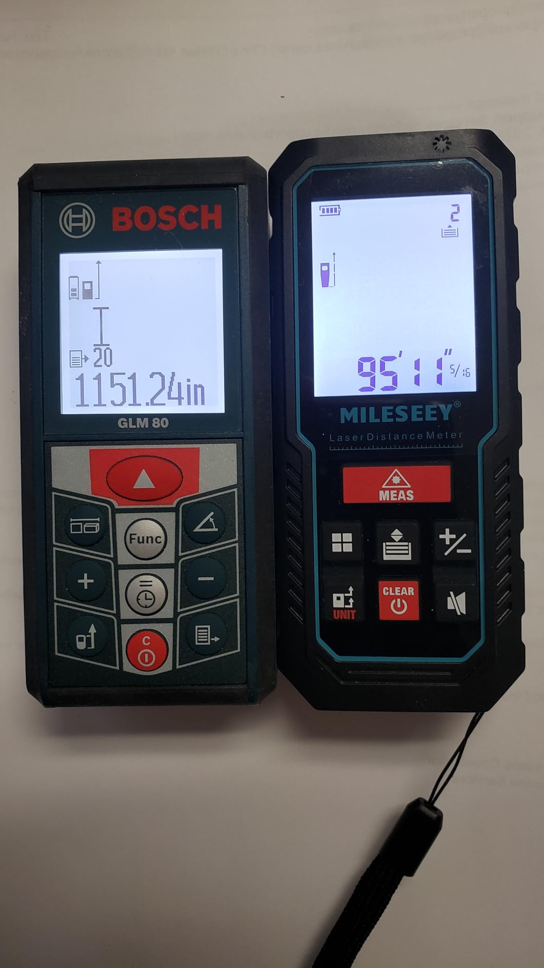 MILESEEY Laser Measure, 229ft Laser Measuring Tool with Angle Sensor customer photo 1