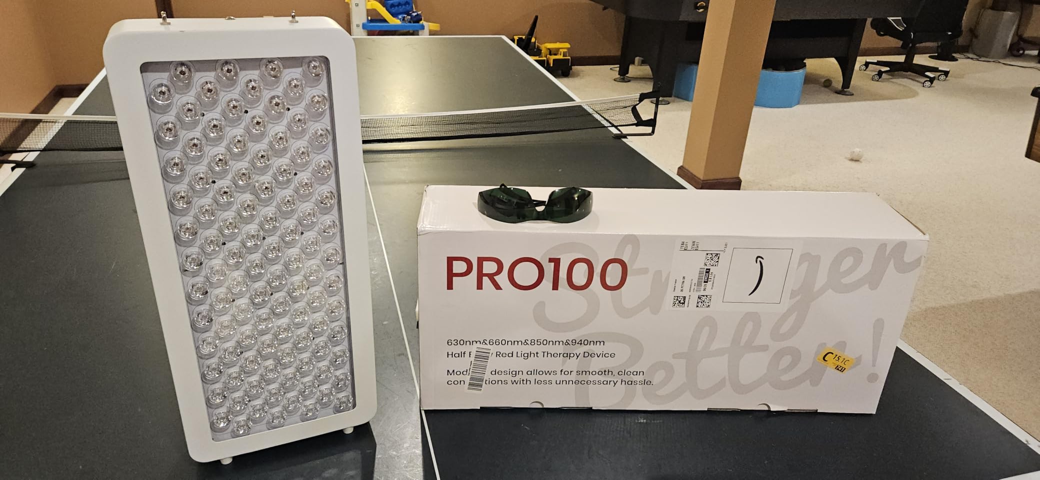 BestQool Red Light Therapy for face Body, 4 Wavelengths Infrared Red Light Therapy Panel, 100 Elite Grade Dual Chip LEDs, High Power Infrared Light Therapy Lamp, Modular Design. 160W customer photo 1