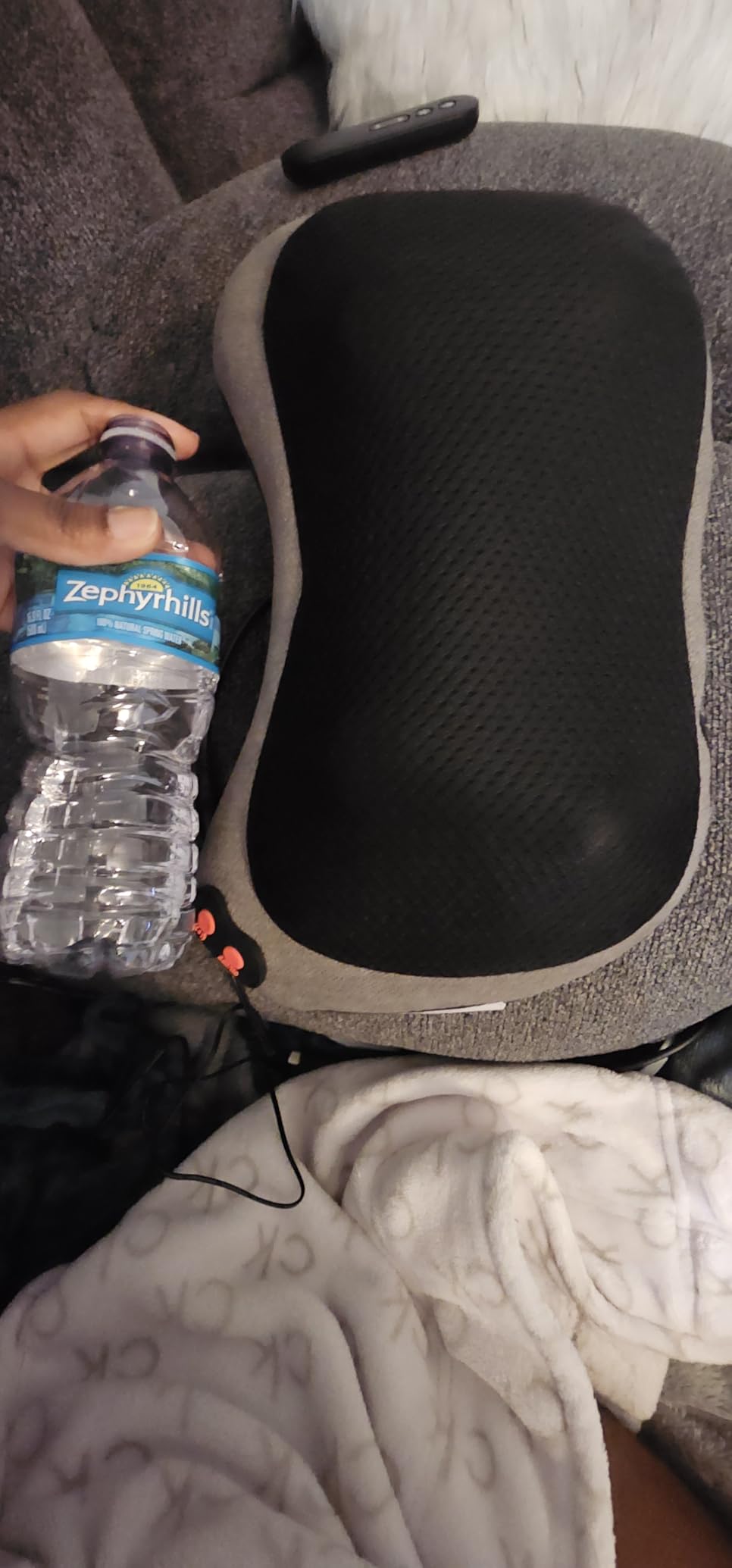 Papillon Back Massager with Heat,Shiatsu Neck Massage Pillow for Neck,Shoulder,Foot&Lower Back Pain Relief Deep Tissue,Body Muscle Relaxation Tool Gifts for Women/Mom/Dad(Black) customer photo 2