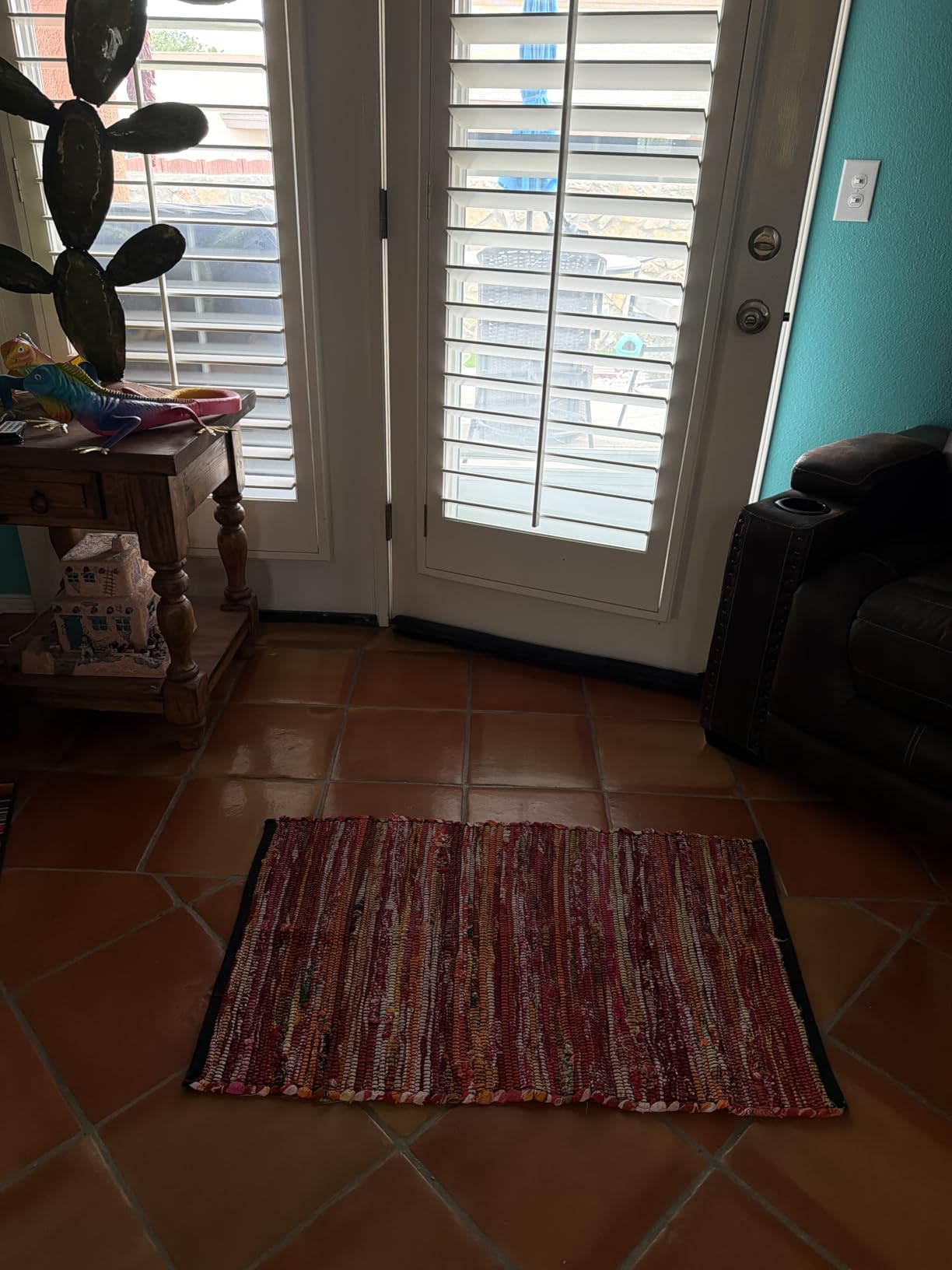 Chindi Area Rug 8x10 Feet - Multi | Cotton Boho Carpet for Bedroom, Easy Clean Large Dining Rugs for Indoor Use customer photo 2