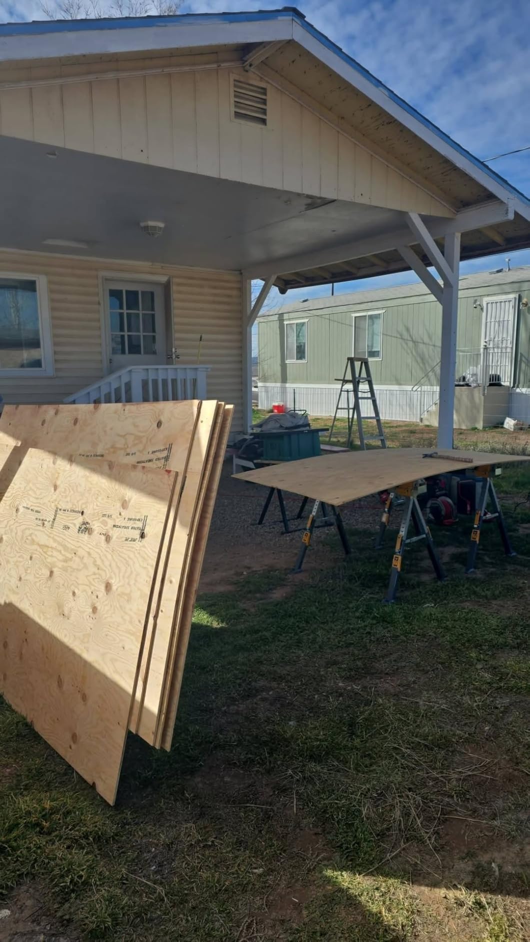 ToughBuilt - Folding Sawhorses, Heavy-Duty Adjustable Portable 2x4 Work Support for Jobsite, Carpentry & DIY, 2 Pack (TB-C300-2) customer photo 1