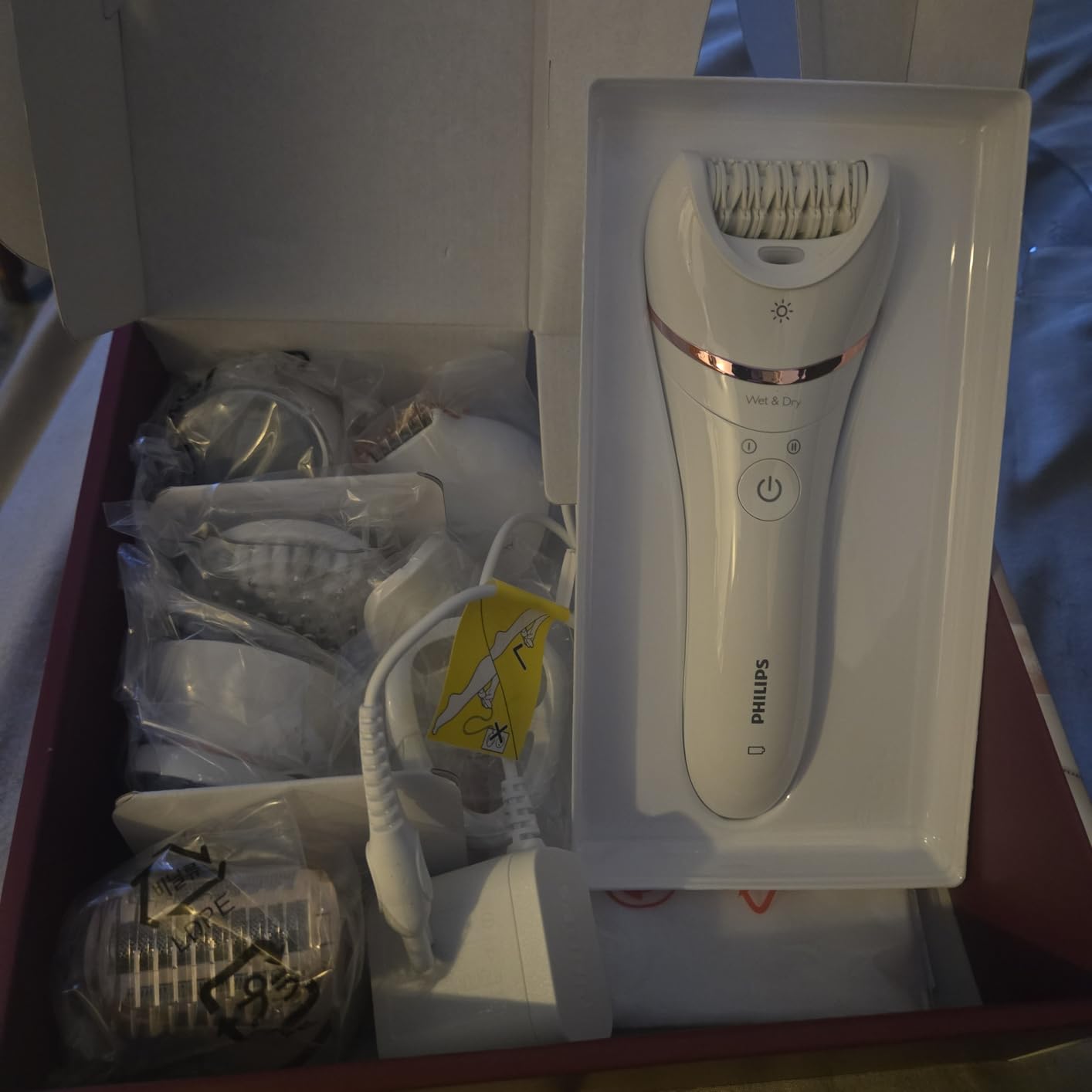 Philips Epilator Series 8000 5 in 1 Shaver for Women, Trimmer, Pedicure and Body Exfoliator with 9 Accessories, BRE740/14 customer photo 1