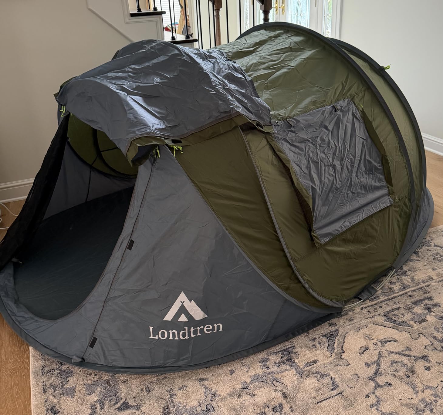 4 Person Easy Pop Up Tent Waterproof Automatic Setup 2 Doors-Instant Family Tents for Camping Hiking & Traveling customer photo 2