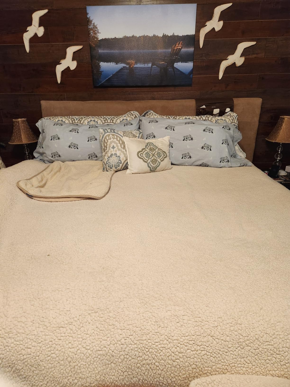 RUVANTI Flannel Sheets Queen Size - 100% Cotton Double Brushed Bed Sheets, Deep Pockets 16 Inches Queen Sheet Set, All Seasons Breathable & Extra Soft - Warm & Cozy, 4 Piece, DNA Plaid customer photo 2