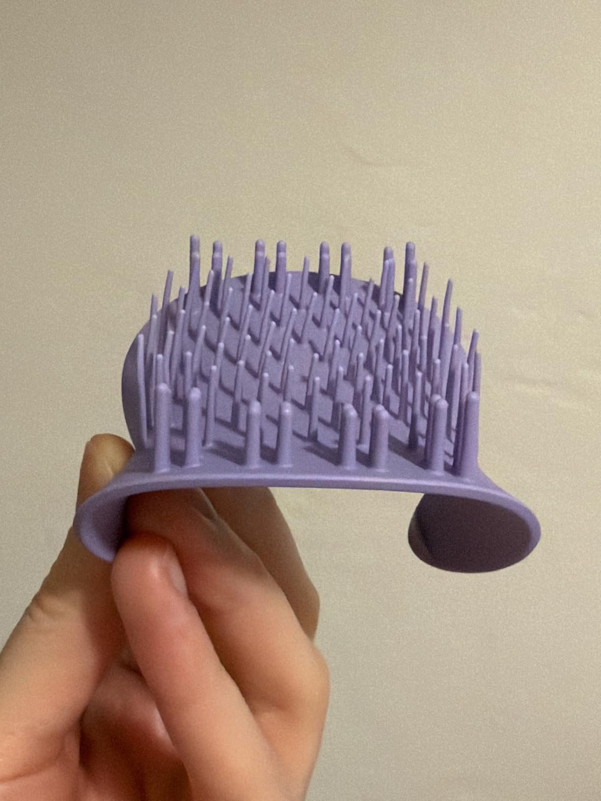 Tangle Teezer Scalp & Shampoo Brush to Exfoliate & Massage, Lavender Purple | Cleanses, exfoliates, and massages the scalp in the shower. Distributes shampoo evenly, for all hair types customer photo 2