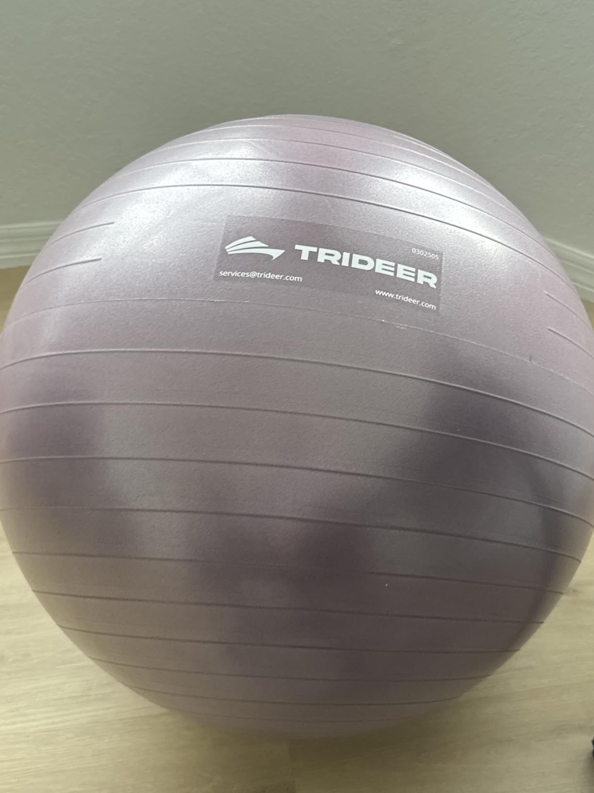 Trideer Exercise Ball, Stability Yoga Ball for Physical Therapy, Active Sitting, Pregnancy & Birth Labor Prep, Core Strength, Balance Training, Posture Improvement and Daily Stretching, 55/65/75cm customer photo 1