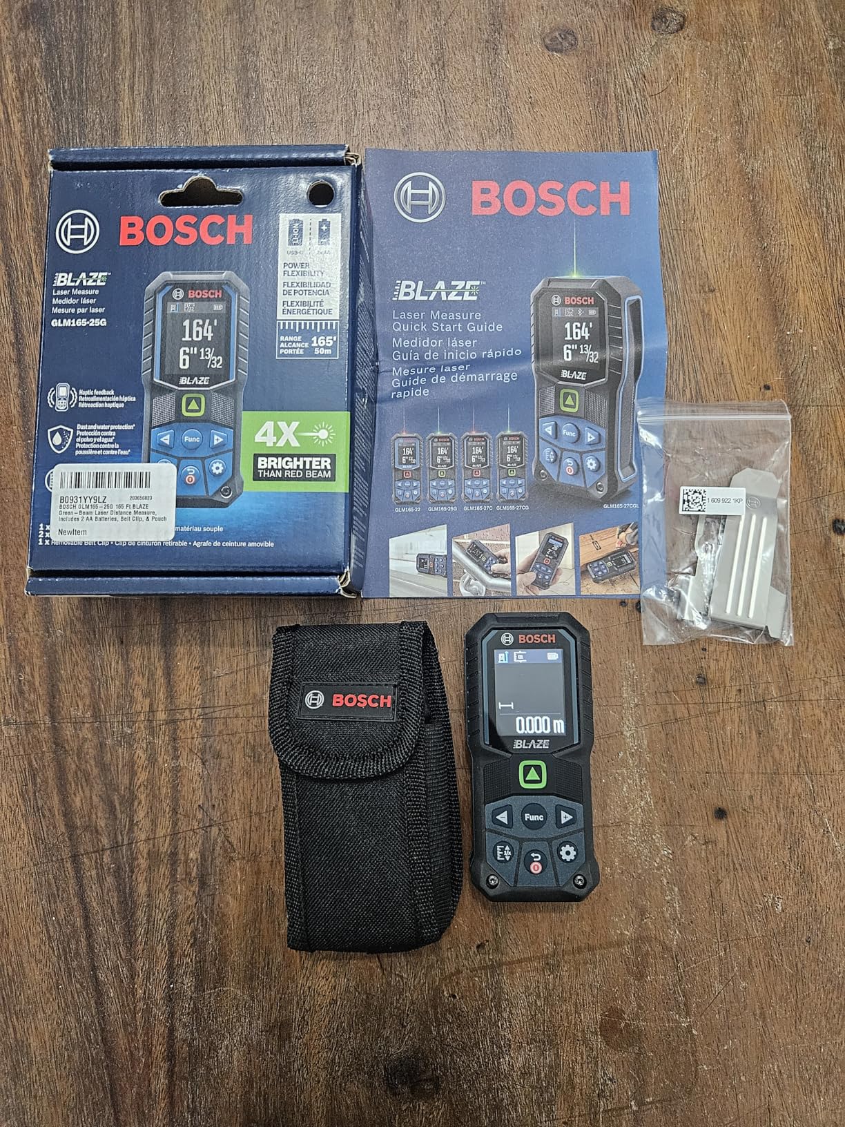 BOSCH GLM165-25G Blaze Green-Beam 165 Ft. Laser Measure, Laser Distance Measuring Tool customer photo 1