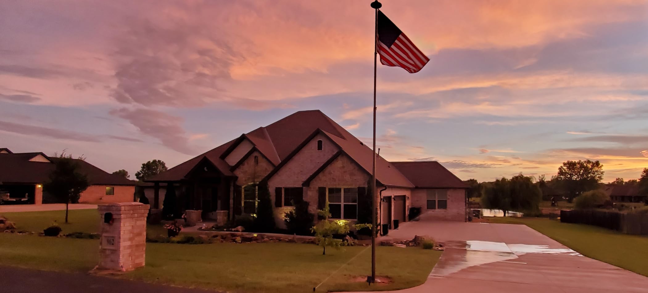 Service First Silver 20FT Telescoping Flagpole Kit for Outside House In Ground - Anti Tangle Swivel Ring Design - 100MPH Wind Tested customer photo 2