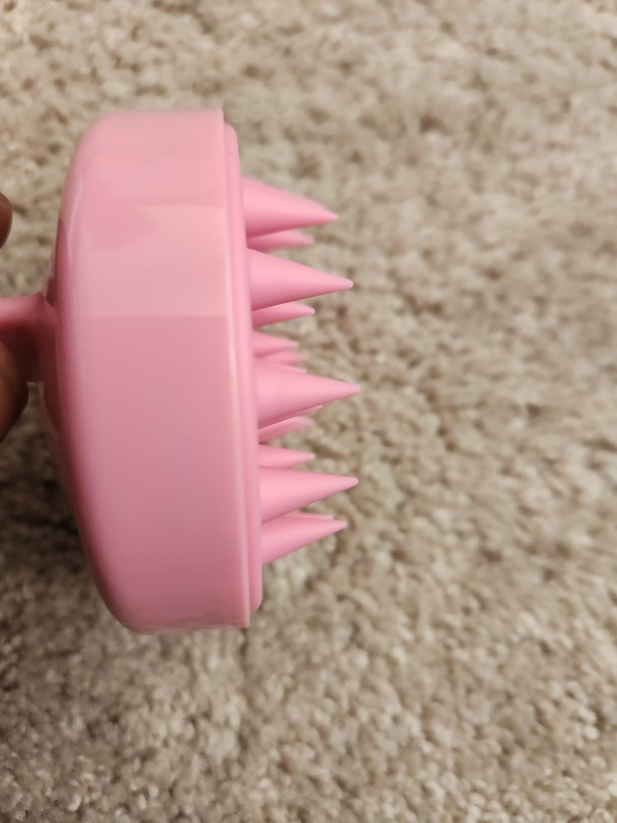 HEETA Scalp Massager Hair Growth, Soft Silicone Scalp Scrubber Shampoo Brush for Exfoliation, Dandruff Removal Head Massage Stress Relax, Wet & Dry Use for Thick Thin Curly Hair Care, Sky Gray customer photo 2