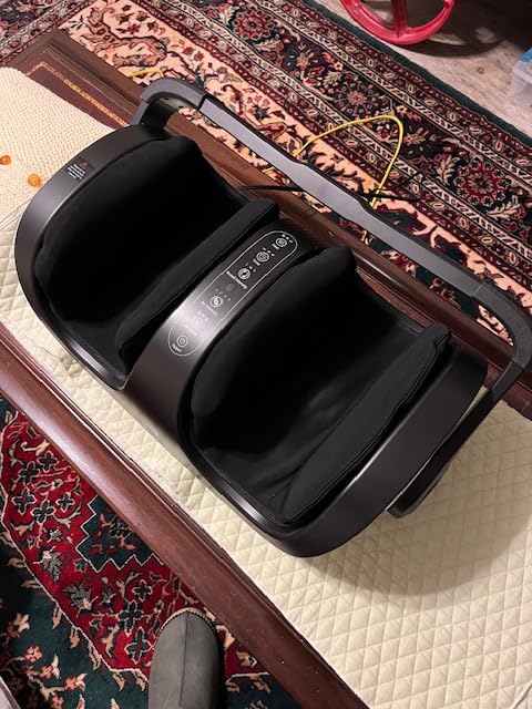 RENPHO 4-in-1 Customizable Electric Shiatsu Foot & Calf Massager with Heat | 3 Modes & 4 Levels Compression Massage customer photo 2
