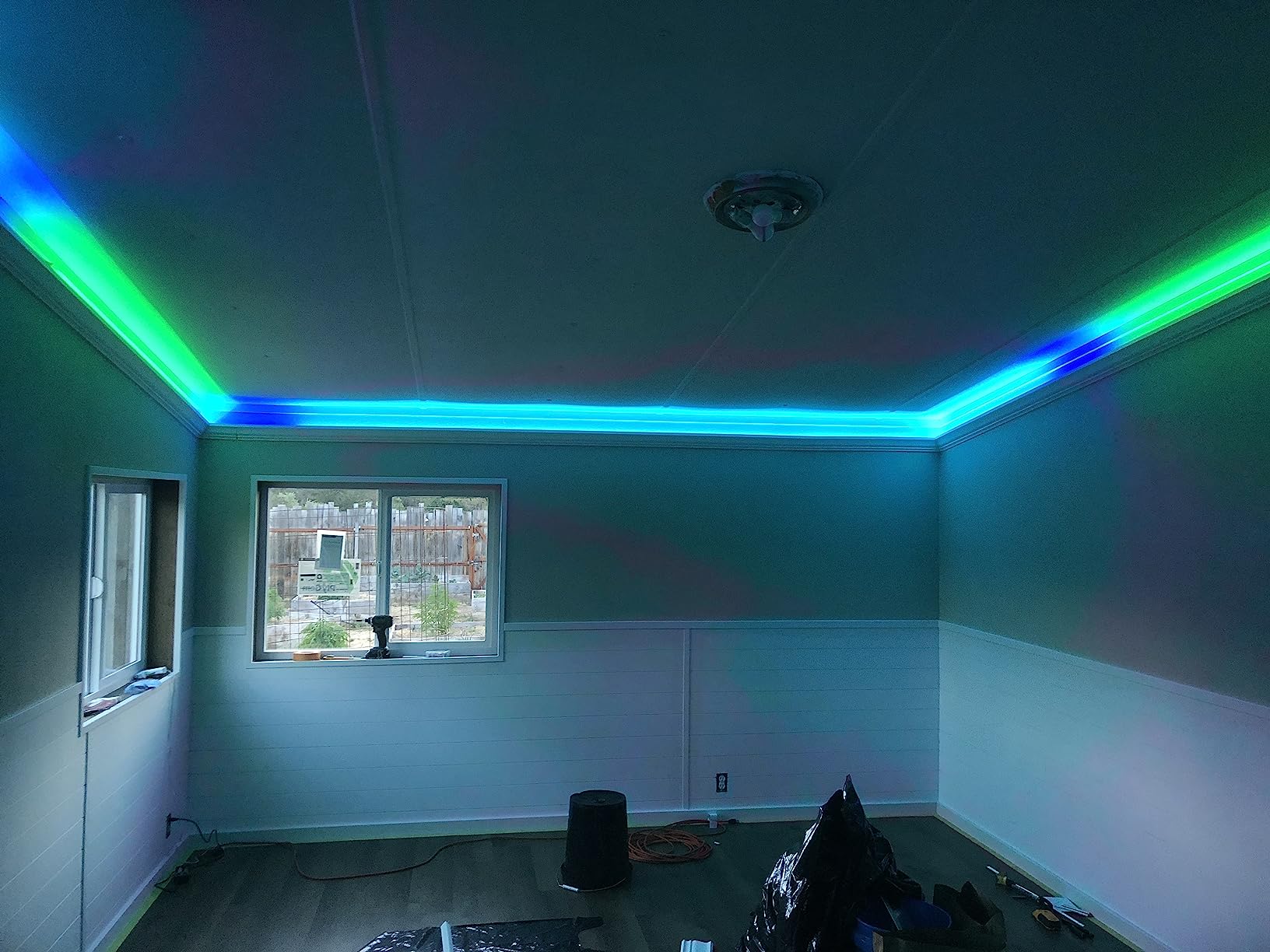 Govee 32.8ft RGBIC LED Strip Lights, Work with Alexa and Google Assistant | APP WIFI Control, DIY Segmented Color, 64 Scene Modes, 16 Million Colors, Music Sync, LED Lights for Bedroom, Home Decor customer photo 2