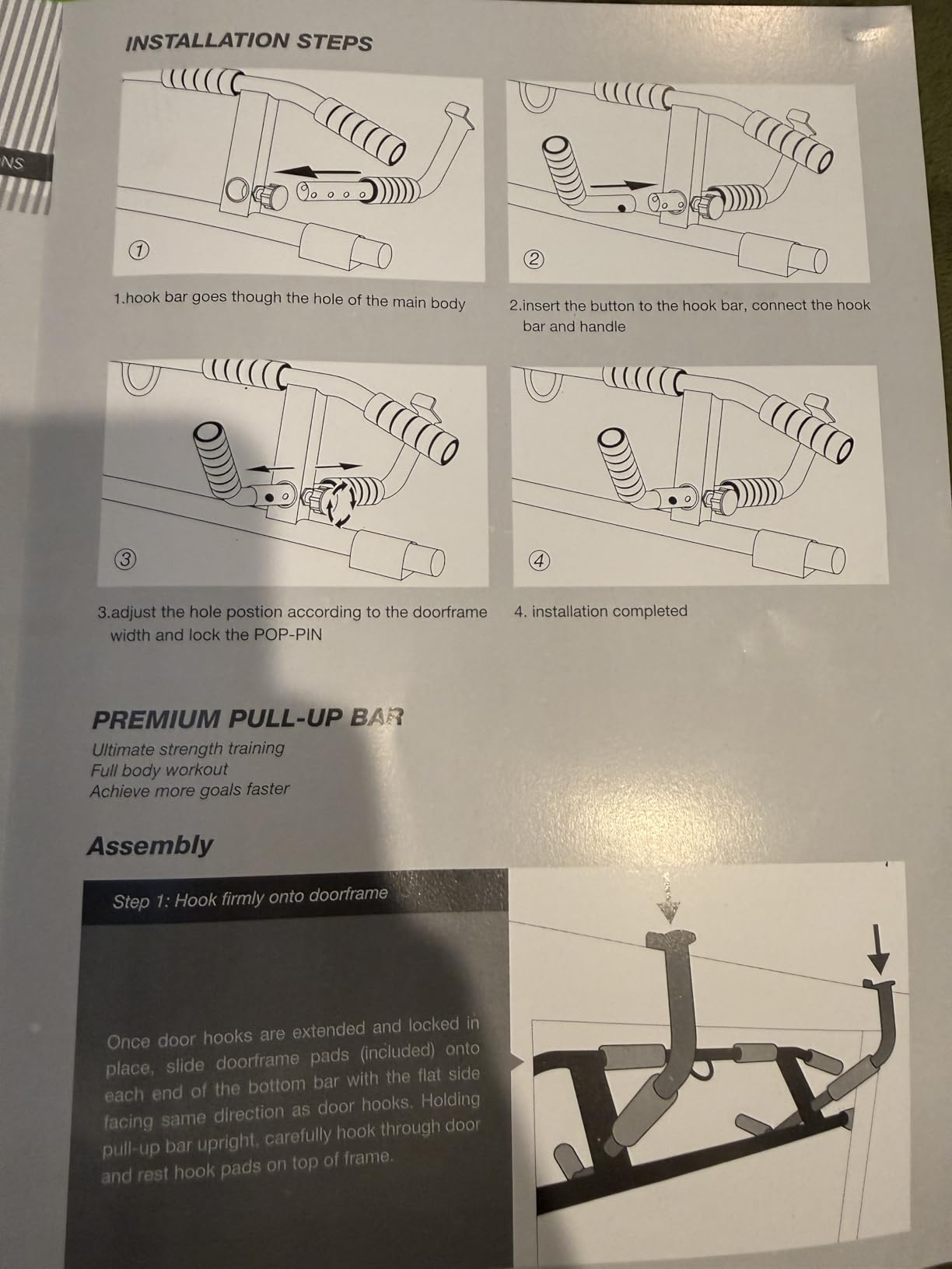 KAKICLAY 2026 Upgrade Multi-Grip Pull Up Bar with Smart Larger Hooks Technology - USA Original Patent, Designed, Shipped, Warranty customer photo 1