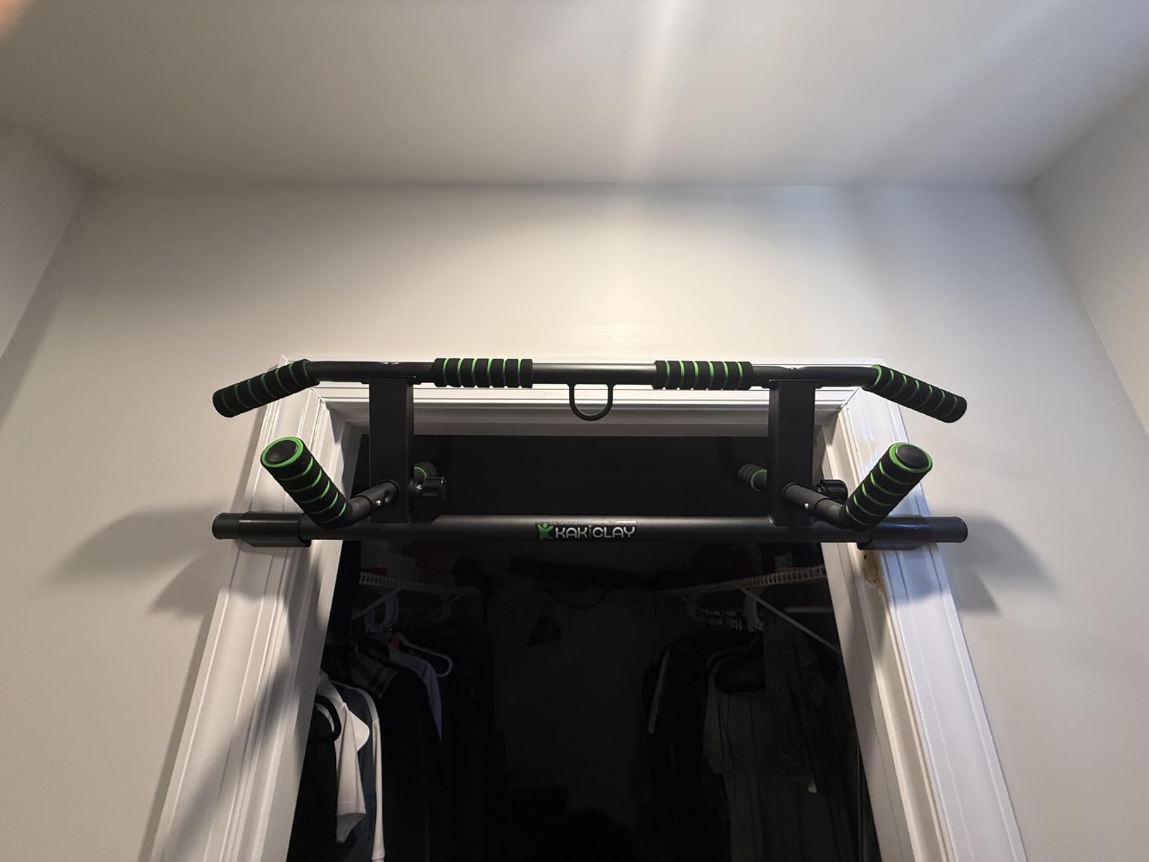 KAKICLAY 2026 Upgrade Multi-Grip Pull Up Bar with Smart Larger Hooks Technology - USA Original Patent, Designed, Shipped, Warranty customer photo 2