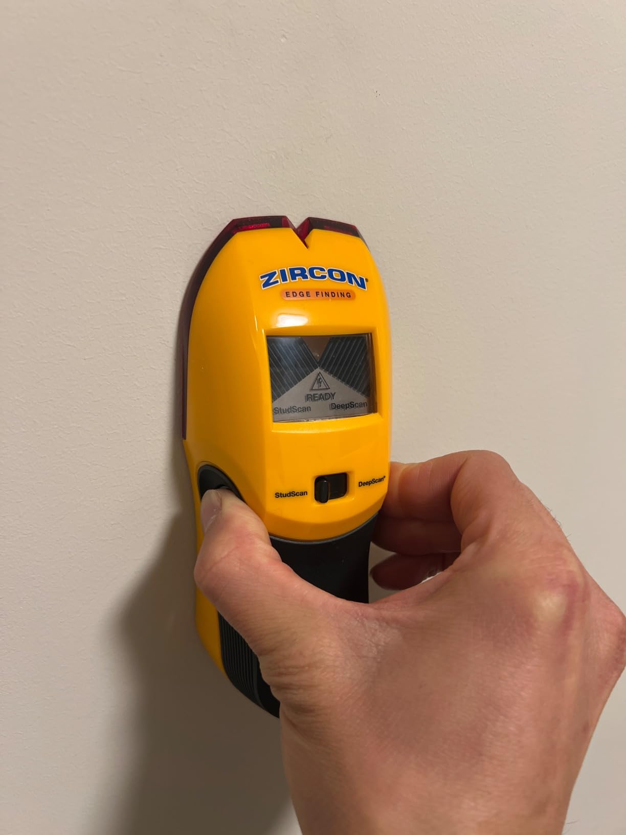 Zircon StudSensor A100 Stud Finder w/Live Wire Detection | Locates wood and metal stud edges up to 1-1/2 in. deep with live wire alerts customer photo 1