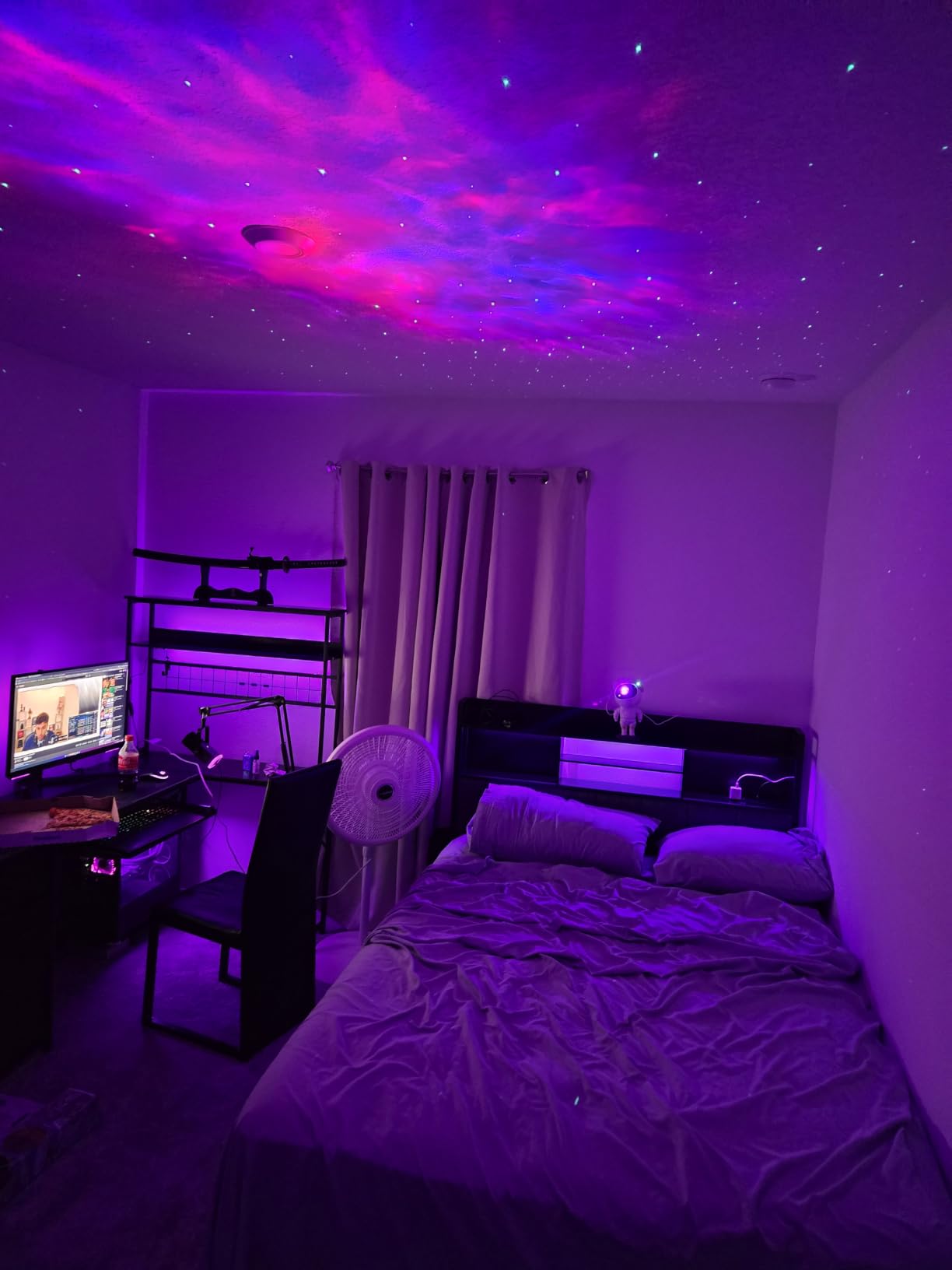 Star Projector Galaxy Night Light - Astronaut Space Projector, Starry Nebula Ceiling LED Lamp with Timer and Remote, Kids Room Decor Aesthetic, for Christmas & Birthdays customer photo 1