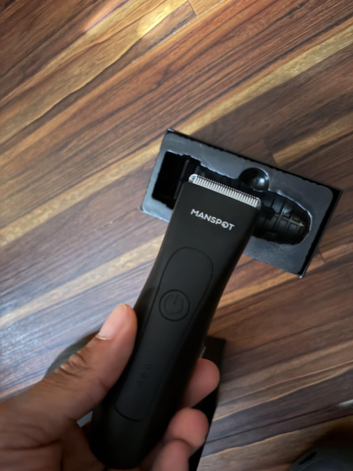 MANSPOT Manscape Groin & Body Hair Trimmer for Men, Electric Pubic Shaver | Replaceable Ceramic Blade, Ball Razors for Men, Manscape Kit with 4 Guards, IPX7 Waterproof, Wet/Dry Use, 90-Minute Shaving customer photo 1