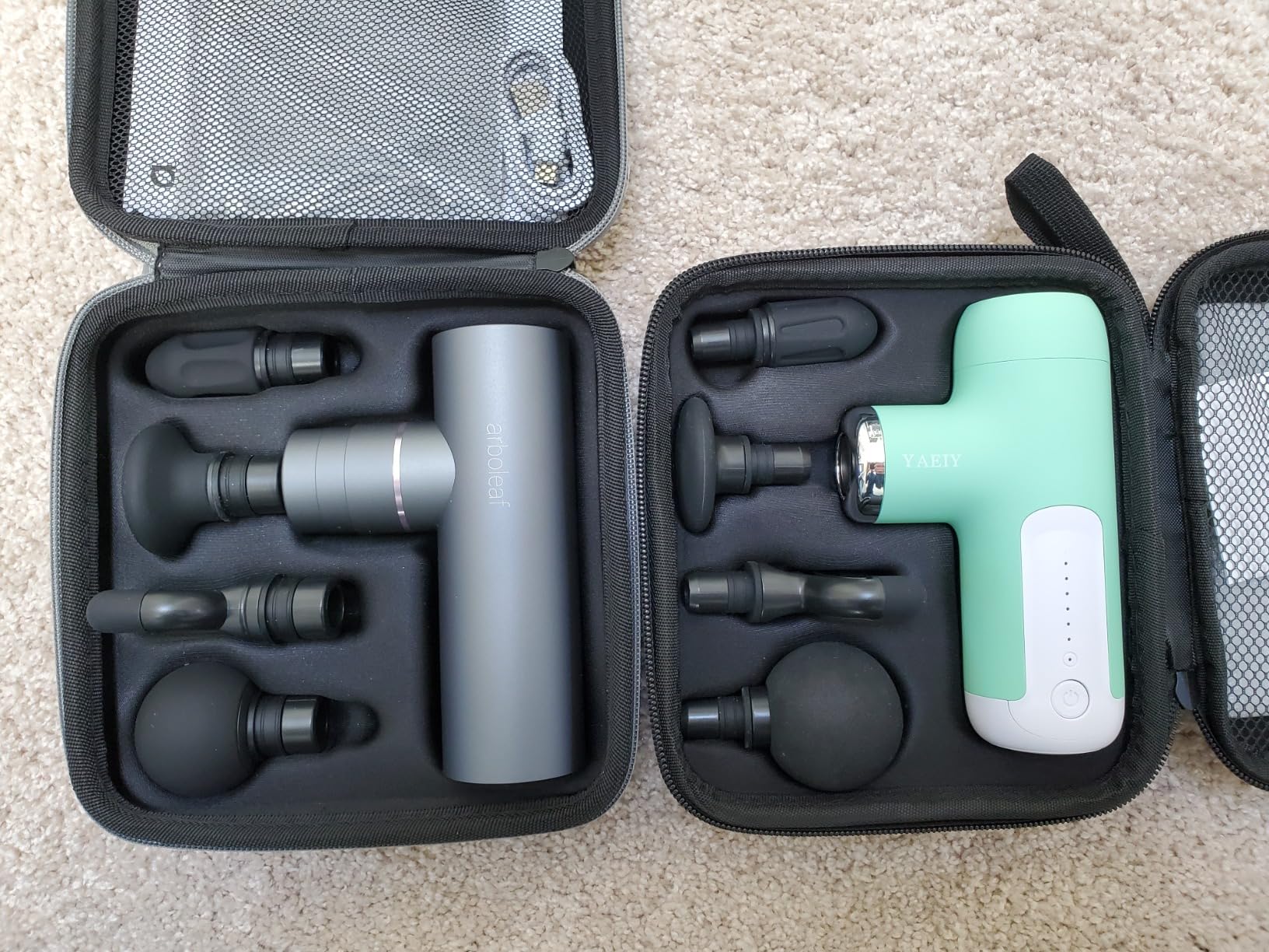 arboleaf Massage Gun Deep Tissue, Balance of Power & Portability Full-Metal Percussion Massager with Silent Brushless Motor - Ultra-Quiet Pocket-Sized for Athletes Back Pain Relief Home Office Travel customer photo 2