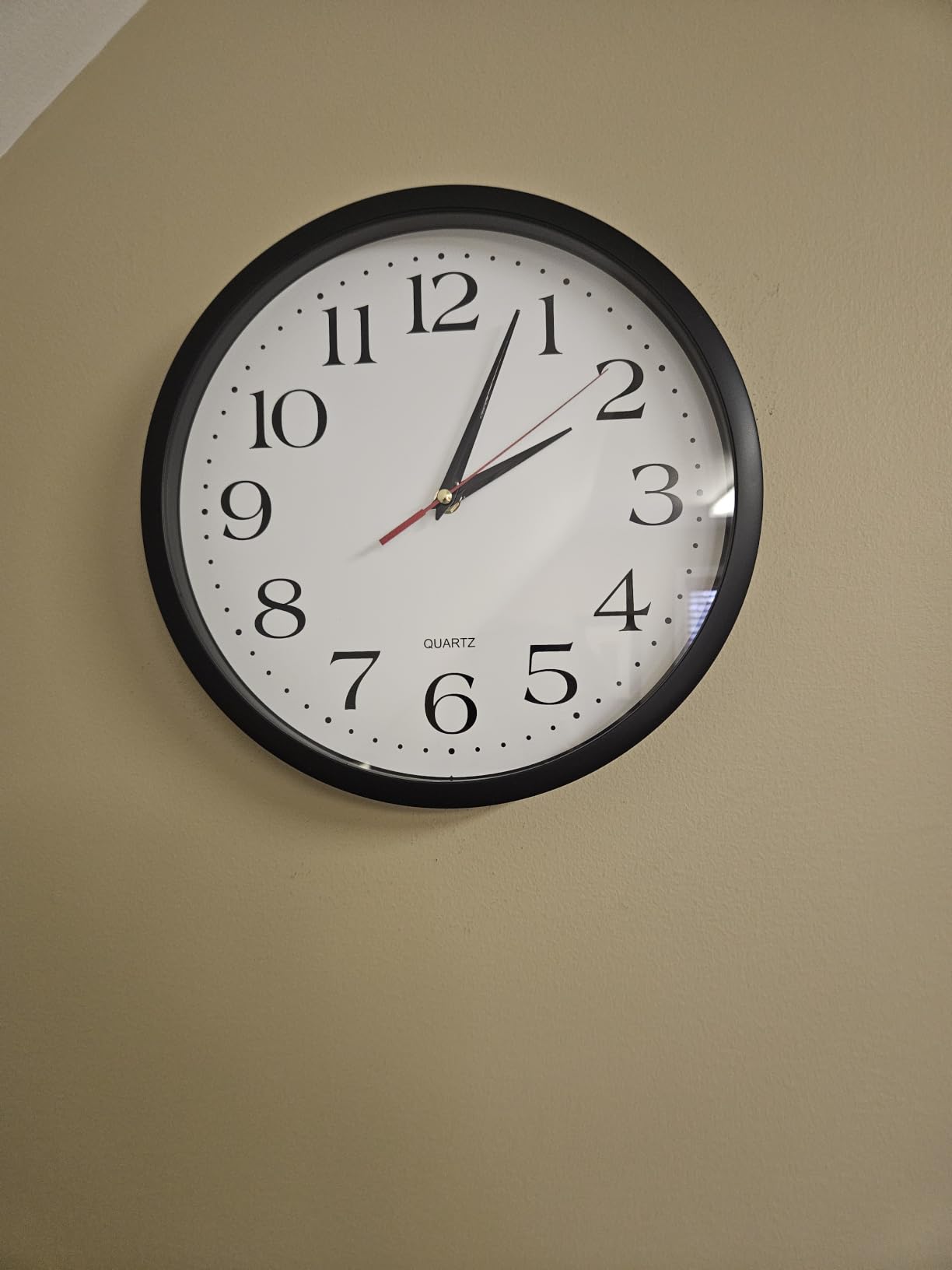 Bernhard Products Black Wall Clock Silent Non Ticking - XL 18 Inch Quality Quartz Battery Operated customer photo 1