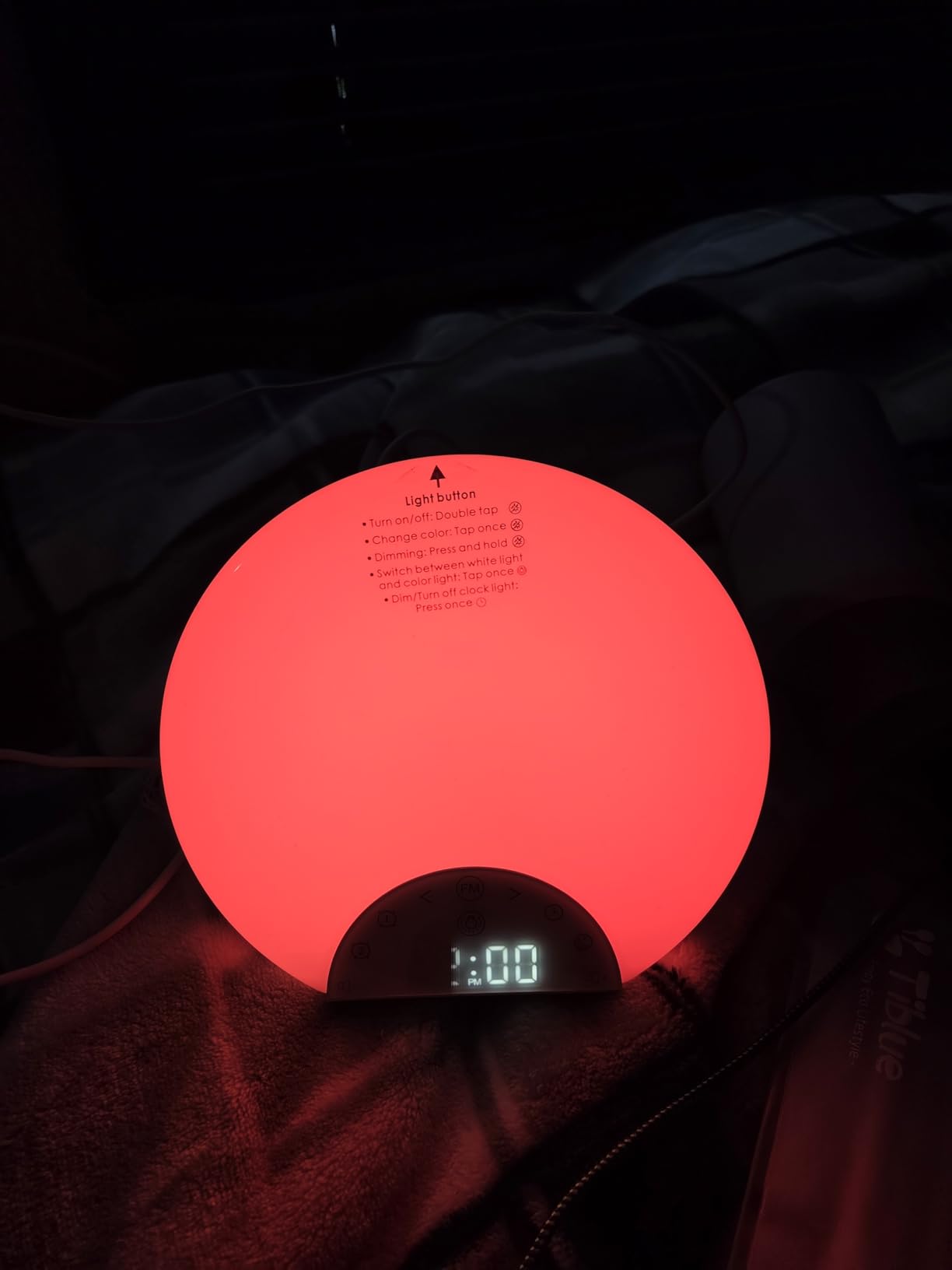 ANTDALIS Sunrise Alarm Clock Wake Up Light for Kids, Adults, Heavy Sleepers with Dual Alarms, Snooze, Sleep Aid with 7 Nature Sounds for Bedrooms with 8 Colors Night Light, FM Radio, Gift Ideas customer photo 1