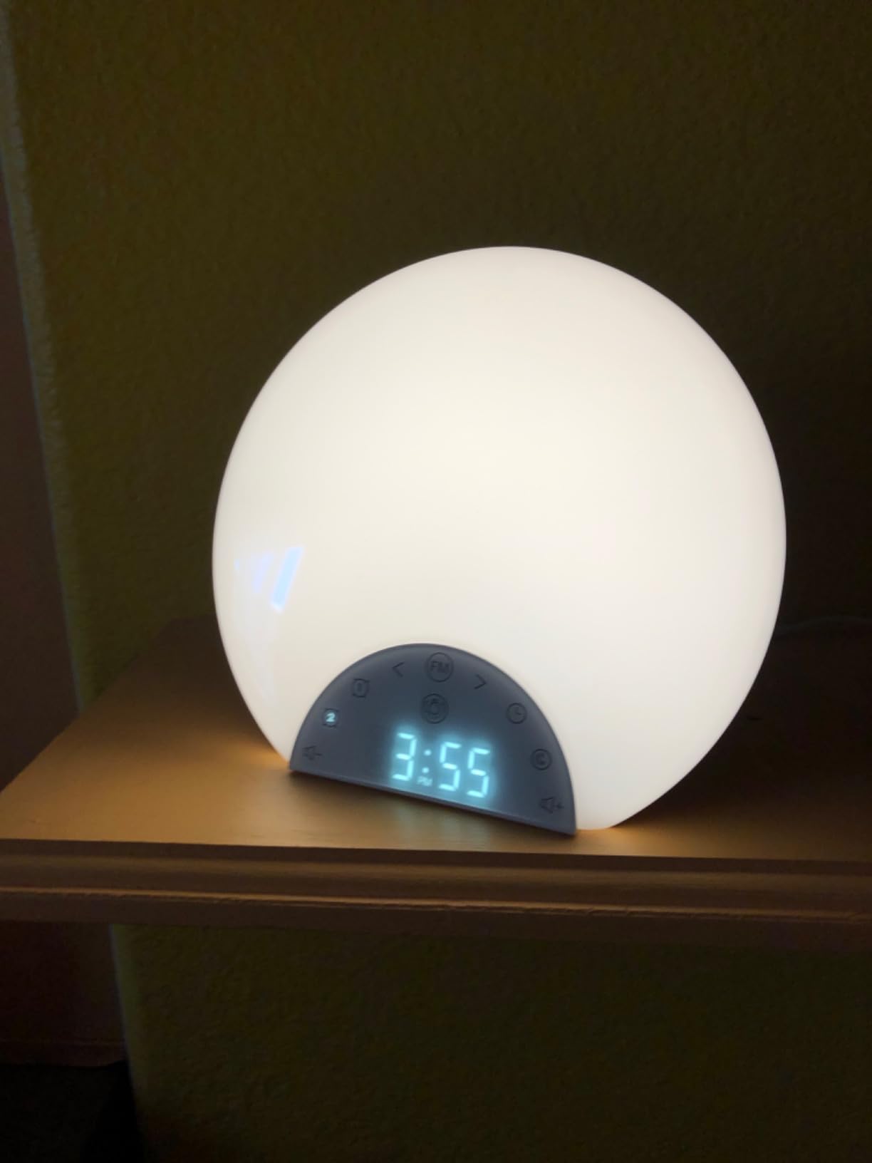 ANTDALIS Sunrise Alarm Clock Wake Up Light for Kids, Adults, Heavy Sleepers with Dual Alarms, Snooze, Sleep Aid with 7 Nature Sounds for Bedrooms with 8 Colors Night Light, FM Radio, Gift Ideas customer photo 2