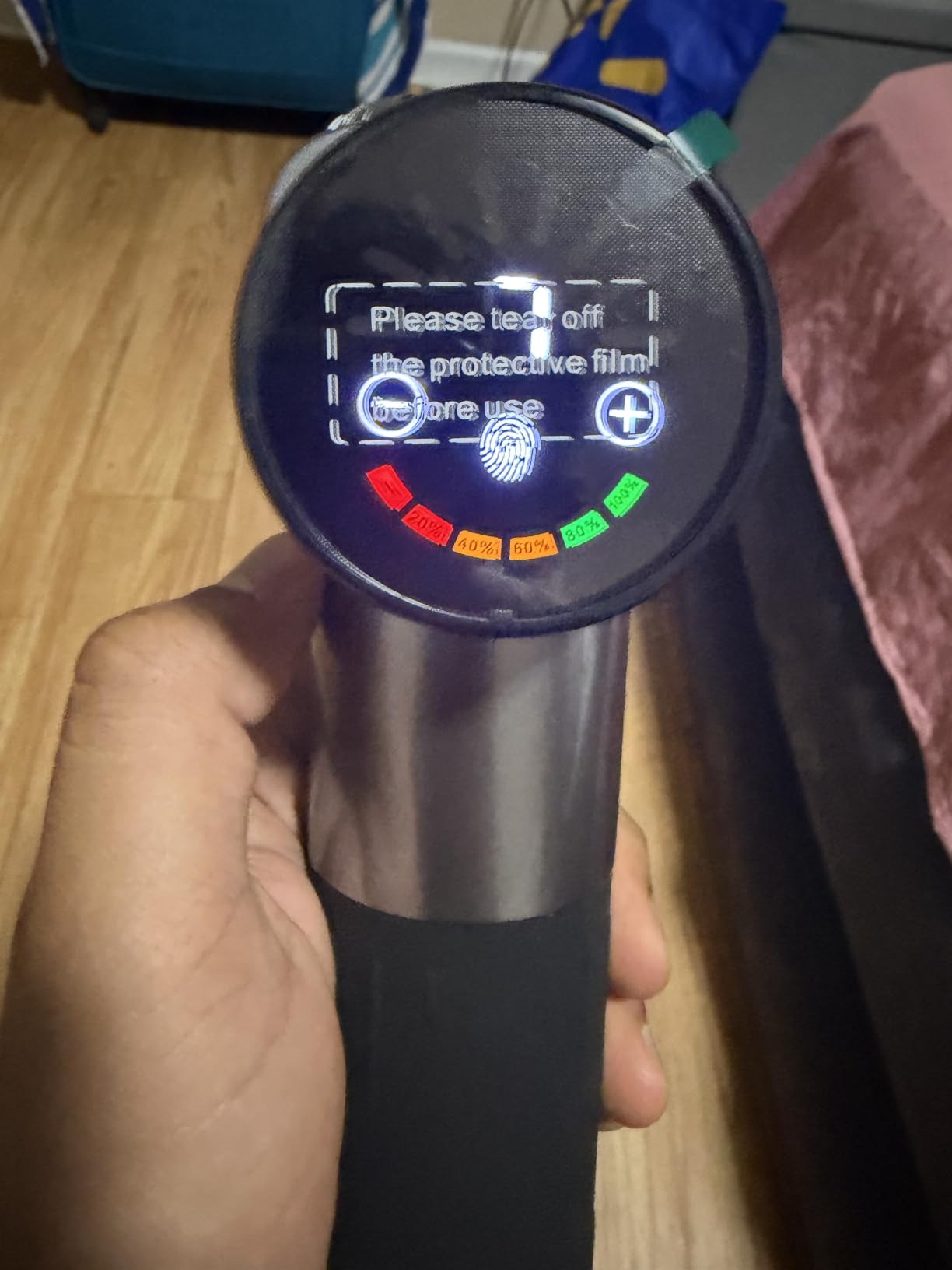 TOLOCO Massage Gun, Deep Tissue Back Massage for Athletes for Pain Relief, Percussion Massager with 10 Massages Heads & Silent Brushless Motor, Fathers Day Dad Gifts, Carbon customer photo 1