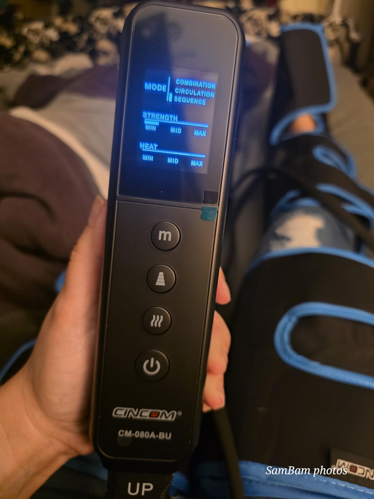 CINCOM Leg Massager with Heat and Compression, Air Compression Leg Massager for Circulation and Pain Relief customer photo 2
