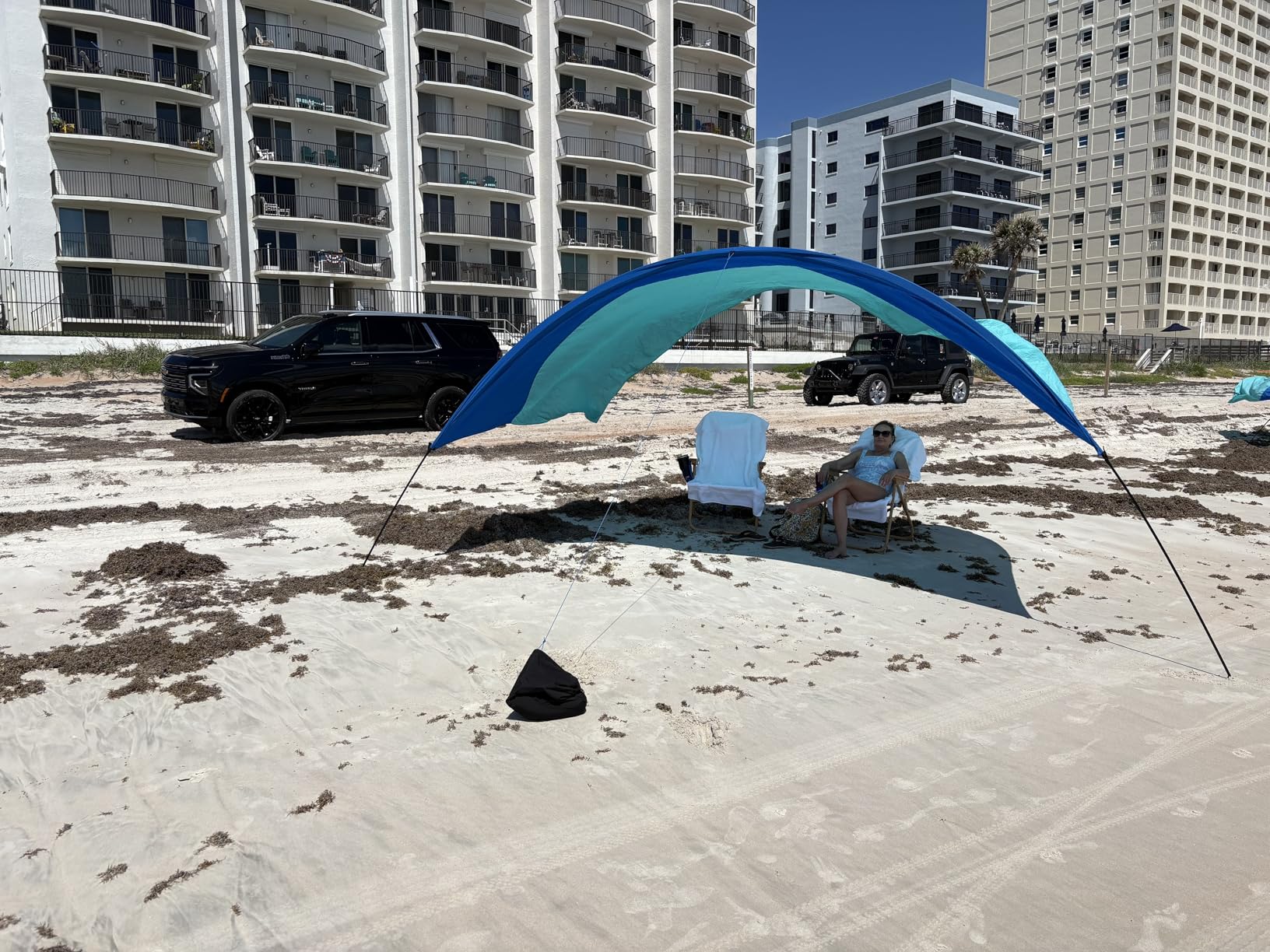 Shibumi Shade Quiet Canopy Version - Beach Tent, 150 Sq. Ft. of Shade, Sets Up in 3 Mins, UPF 50+ customer photo 2