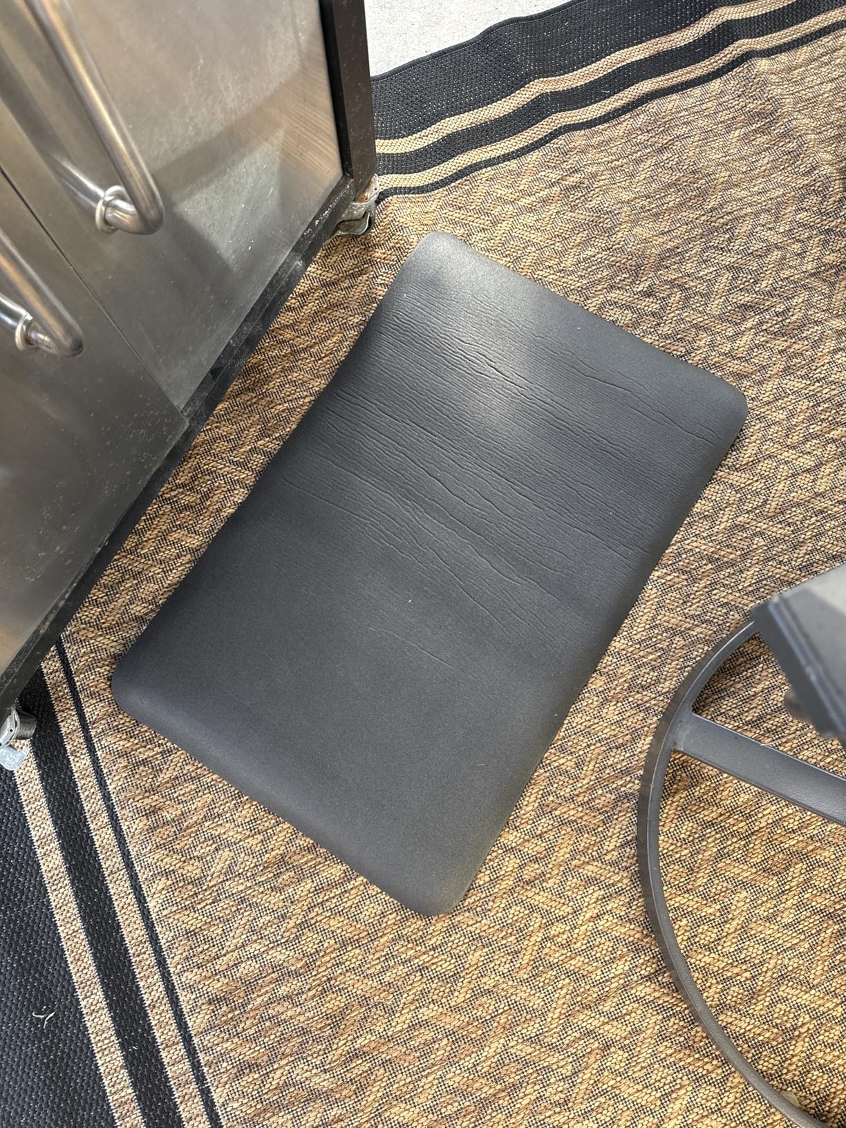 4/5 Inch Thick Kitchen Mats for Floor, StepRite Kitchen Rug for Standing Desk, Non-Slip, Thicker, Stain Resistant, Water Resistant, Comfort Anti Fatigue Floor Mat for Home, Kitchen, Office - Black customer photo 1