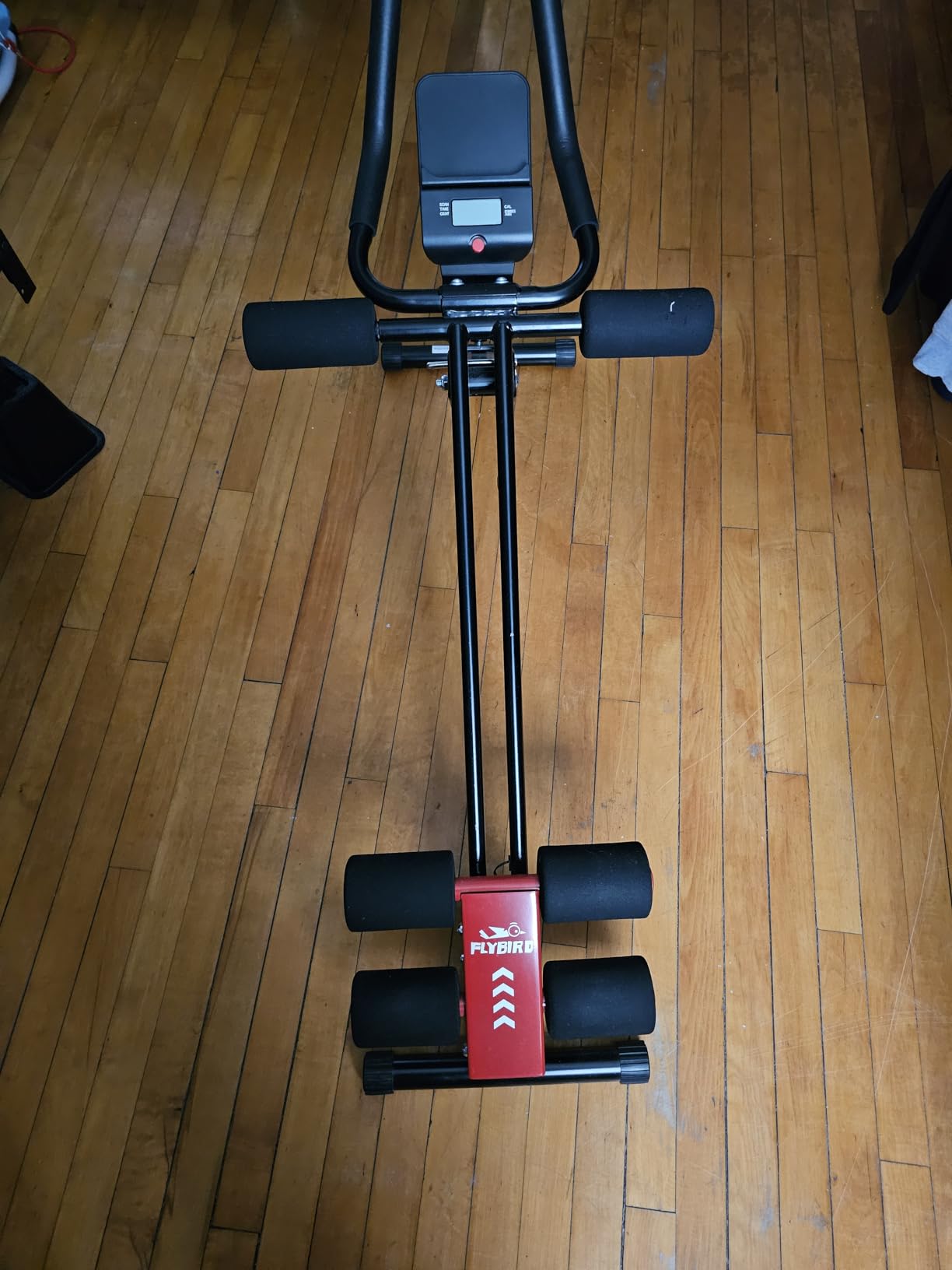 FLYBIRD AW1 Ab Workout Machine, Ab Crunch Machine Ab Workout Equipment Foldable for Home Gym, Bottom-Up Abdominal Trainer for Core Waist Workout and Body Shaping with Adjustable Heights and Angles, Red customer photo 2