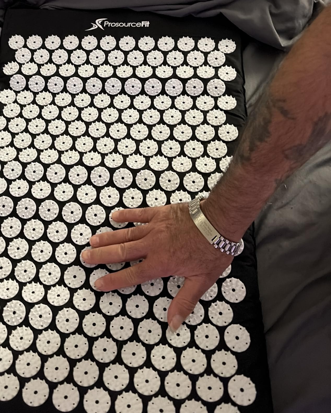 ProsourceFit Acupressure Mat and Pillow Set for Back/Neck Pain Relief and Muscle Relaxation customer photo 1