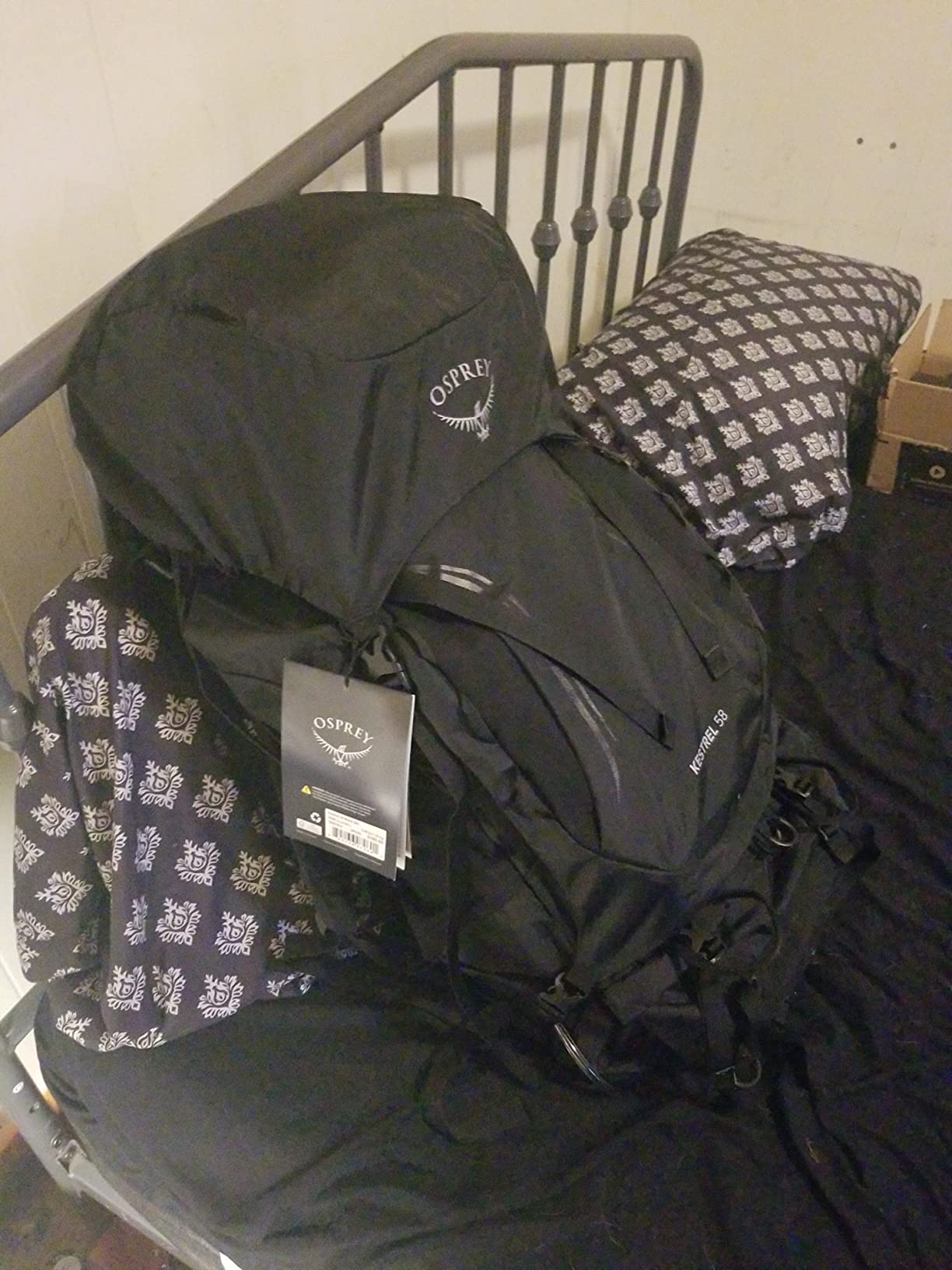 Osprey Kestrel 58L Men's Backpacking Backpack, Bonsai Green, L/XL customer photo 2