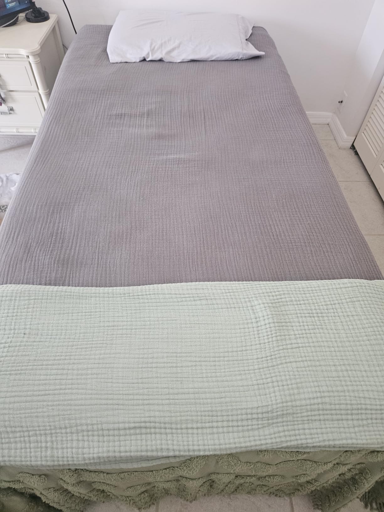 EMME Cotton Blanket Queen Size for Bed Soft Muslin Bed Blankets 90