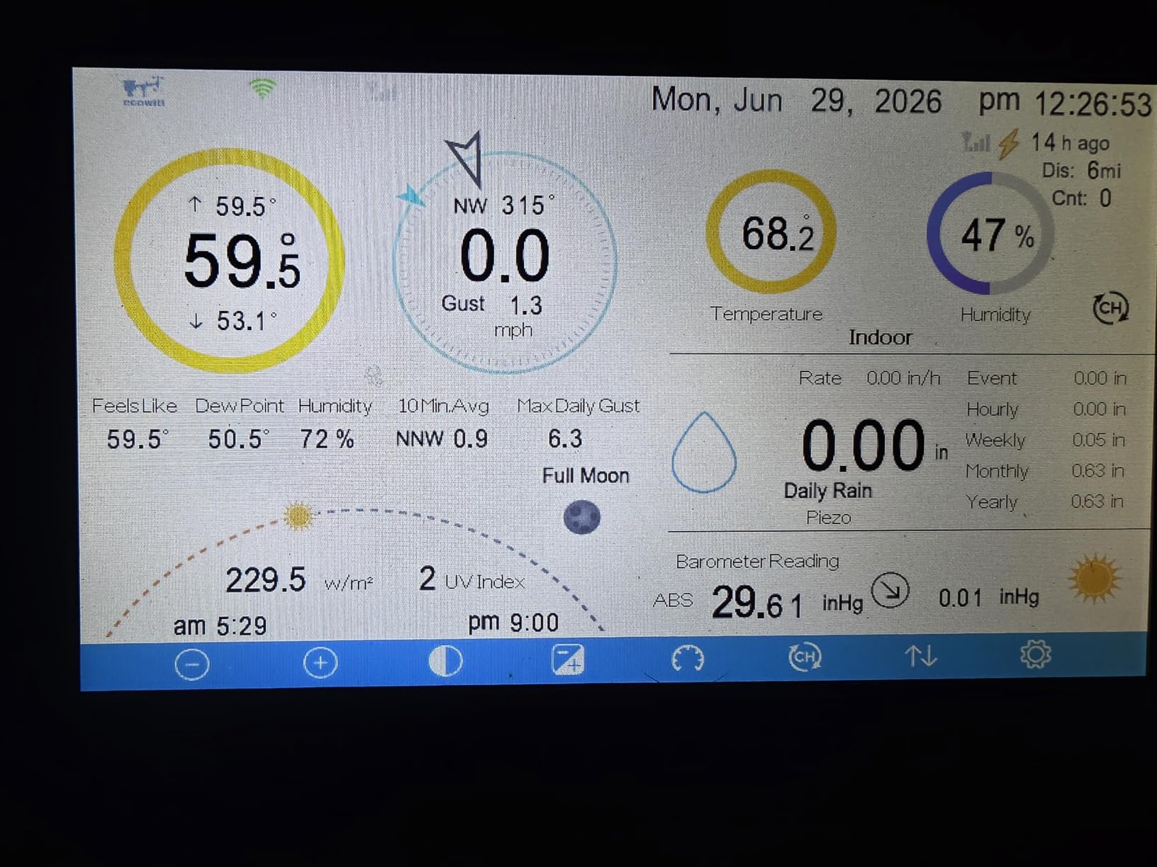 ECOWITT Wittboy Pro Weather Station HP2564, with 7 Inch HP2560 TFT Display Console and WS90 Outdoor Weather Sensor, Supports WU/WeatherCloud/Wow/Ecowitt Servers, 915 MHz customer photo 1