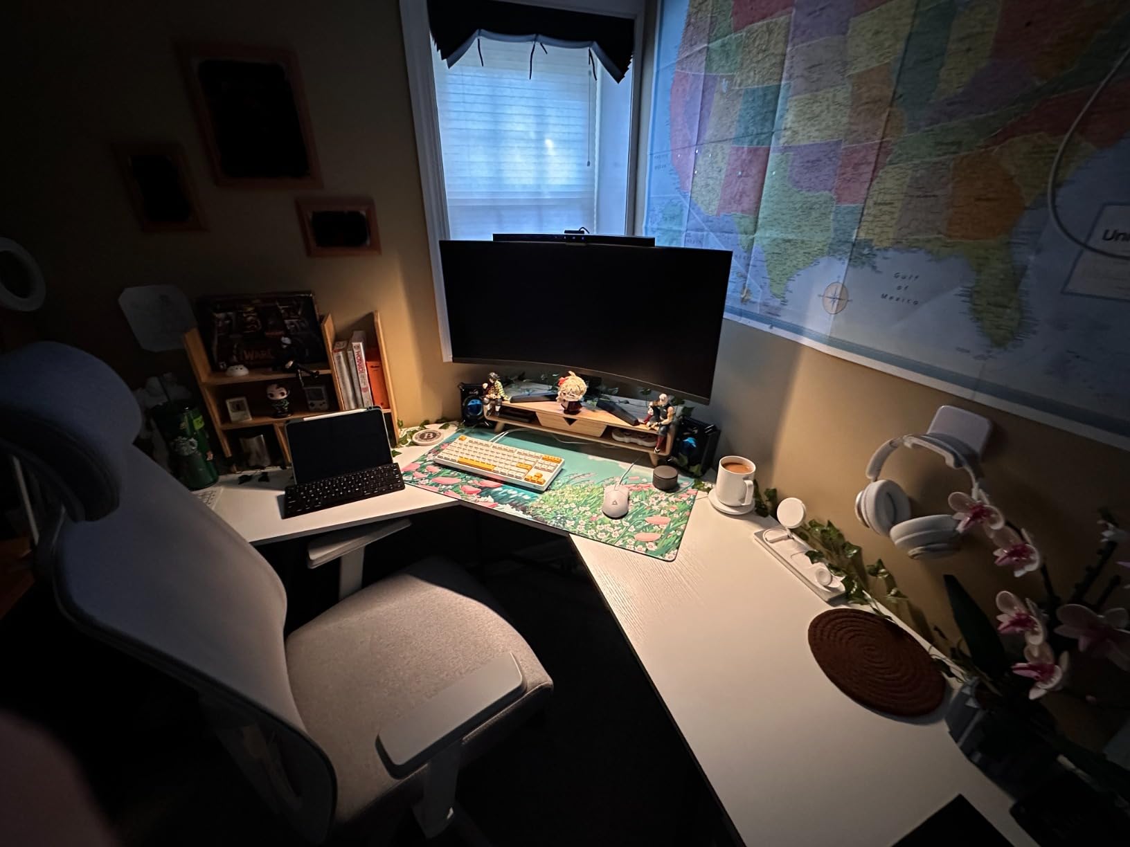 ONWAY Curved Monitor Light Bar with Wireless Remote, Monitor Auto-Dimming and Camera Base, Applicable to All Screens. No Screen Glare, for Home Office customer photo 1