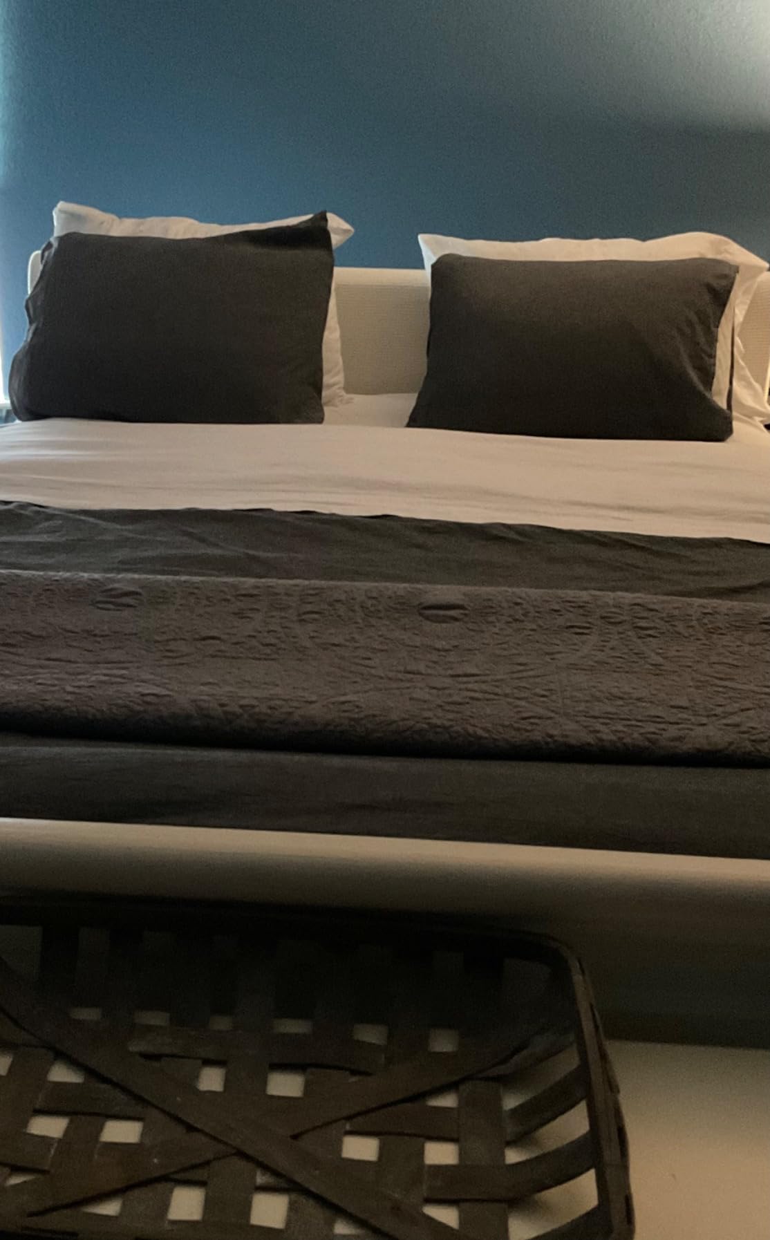 Bare Home 100% Organic Cotton Flannel Sheet Set (Queen, Grey) | 100% Organic Cotton Flannel, Double Brushed for Extra Softness & Comfort, Warm, Cozy, and Durable customer photo 2