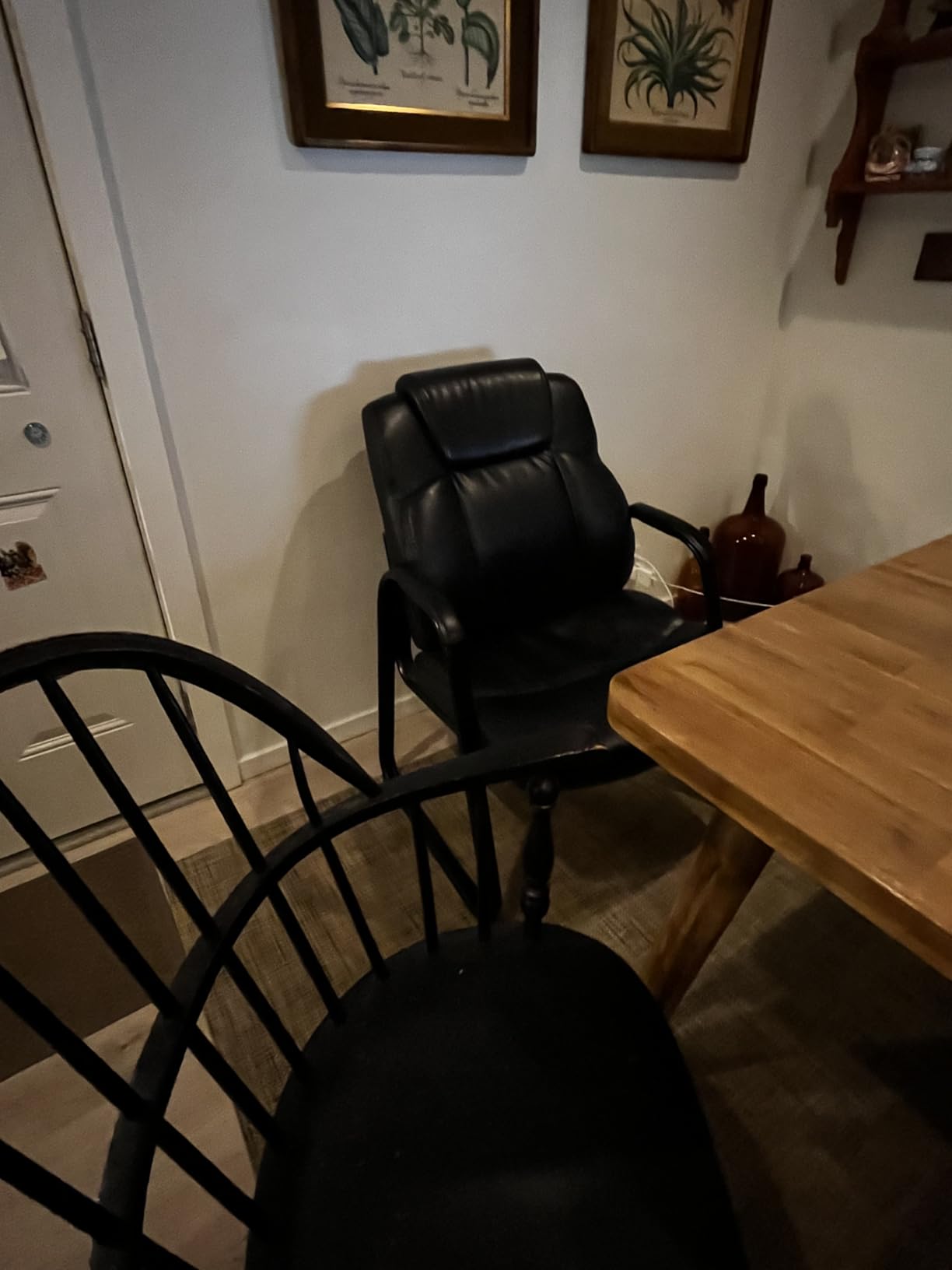 CLATINA Big & Tall 500 lb. Guest Chair, Leather Reception Chairs with Sled Base and Padded Arm Rest for Waiting Room Office Home and Meeting Conference-Black customer photo 2