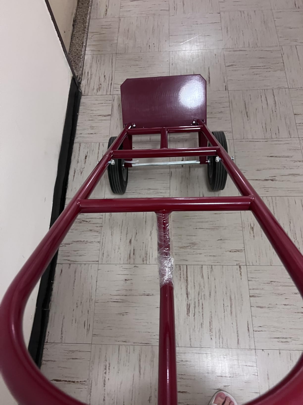 Goplus Hand Truck, P-Handle Hand Truck Dolly w/770LBS Capacity, Vertical Loop Handle, 10