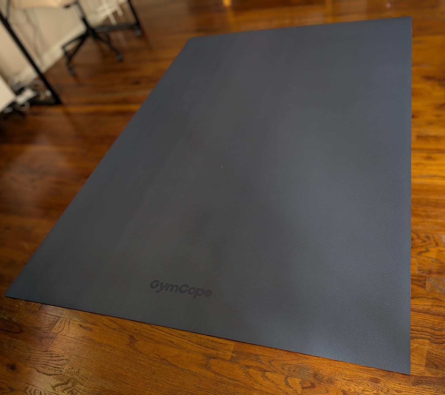 GymCope Large Exercise Mat for Home Workout,12'x6'/10'x6'/9'x6'/8'x6'/7'x5'/6'x4' (7mm) Extra Thick Workout Mat, High-Density Gym Mat for Cardio, Jump Rope, MMA, Weights (Shoe-Friendly) customer photo 1