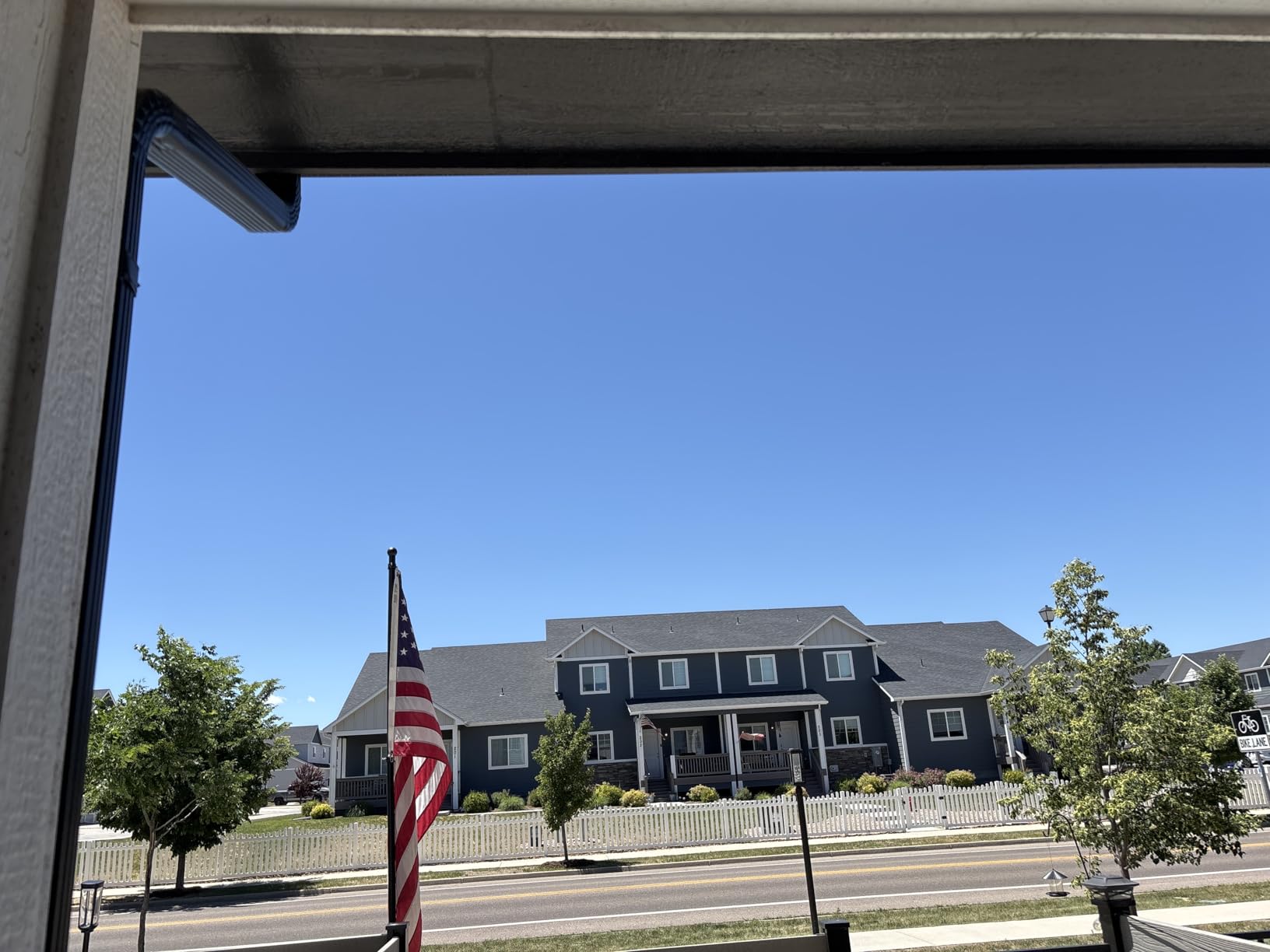 Acostop 10 FT In Ground Flag Poles for Outside House - Fit for 2 Flags Extra Thick Flag Pole Kit with 5 Prongs Base, Windproof Ground FlagPoles for Residential Small Medium Lawn Temporary Event customer photo 2