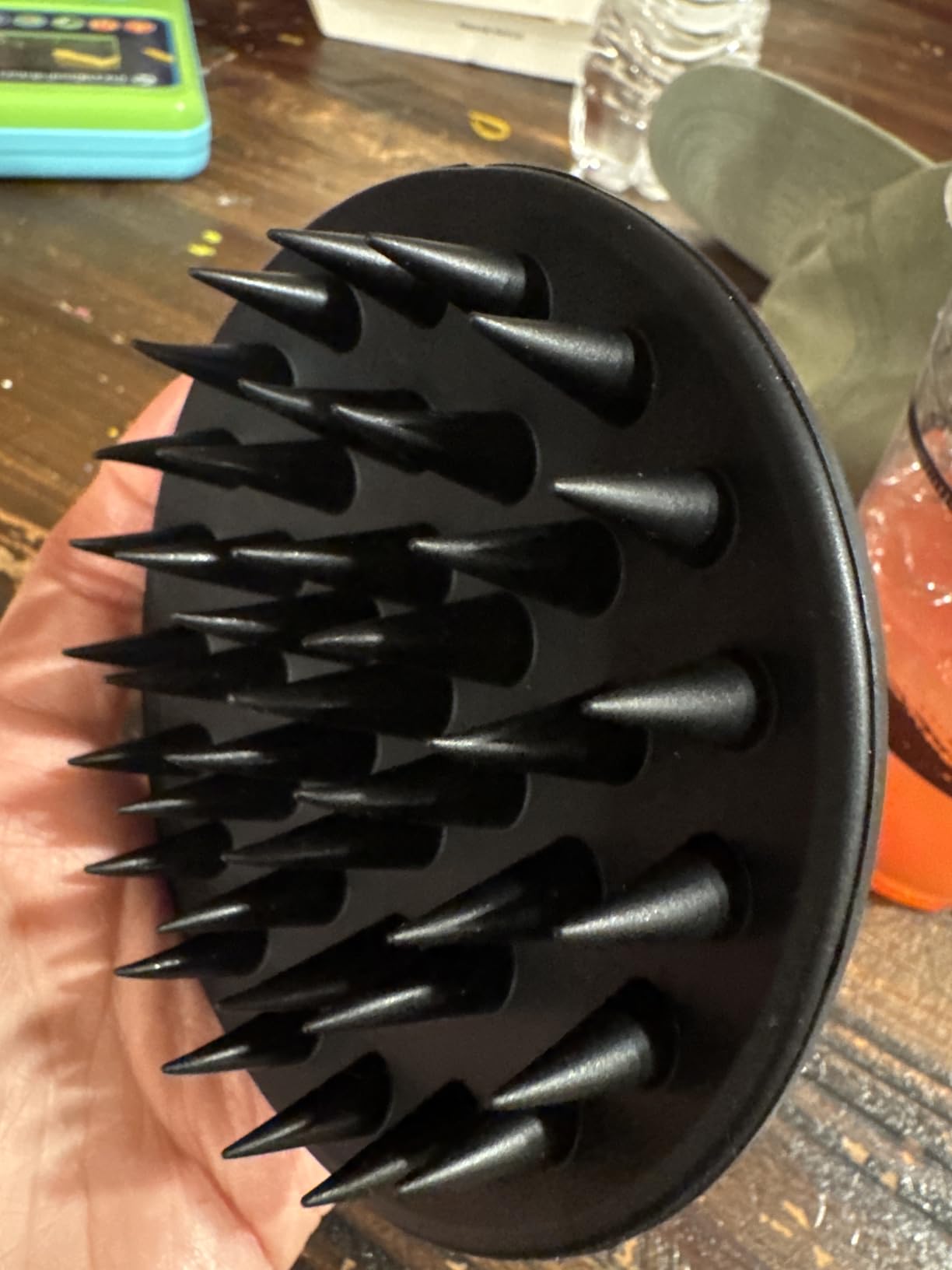 Meartchy Silicone Scalp Massager Shampoo Brush, Scalp Brush for Hair Growth & Dandruff Removal, Hair Scrubber Scalp Stimulator Exfoliator Brush with Soft Bristles for Wet Dry Scalp Care (Black) customer photo 2