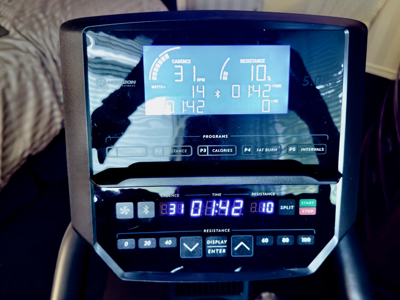 Horizon Fitness 5.0R Recumbent Bike, Fitness & Cardio, Magnetic Resistance Cycling Bike with Bluetooth, Comfort Seat with Lumbar Support, Step-through Frame, and 350lb Weight Capacity customer photo 2