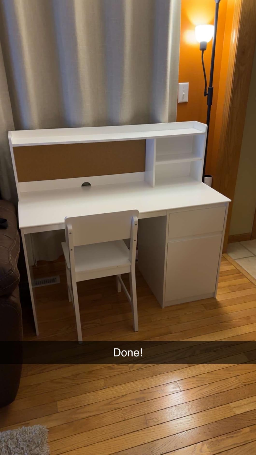 UTEX Wooden Kids Desk and Chair Set with Hutch and Storage for Ages 5-12 customer photo 1