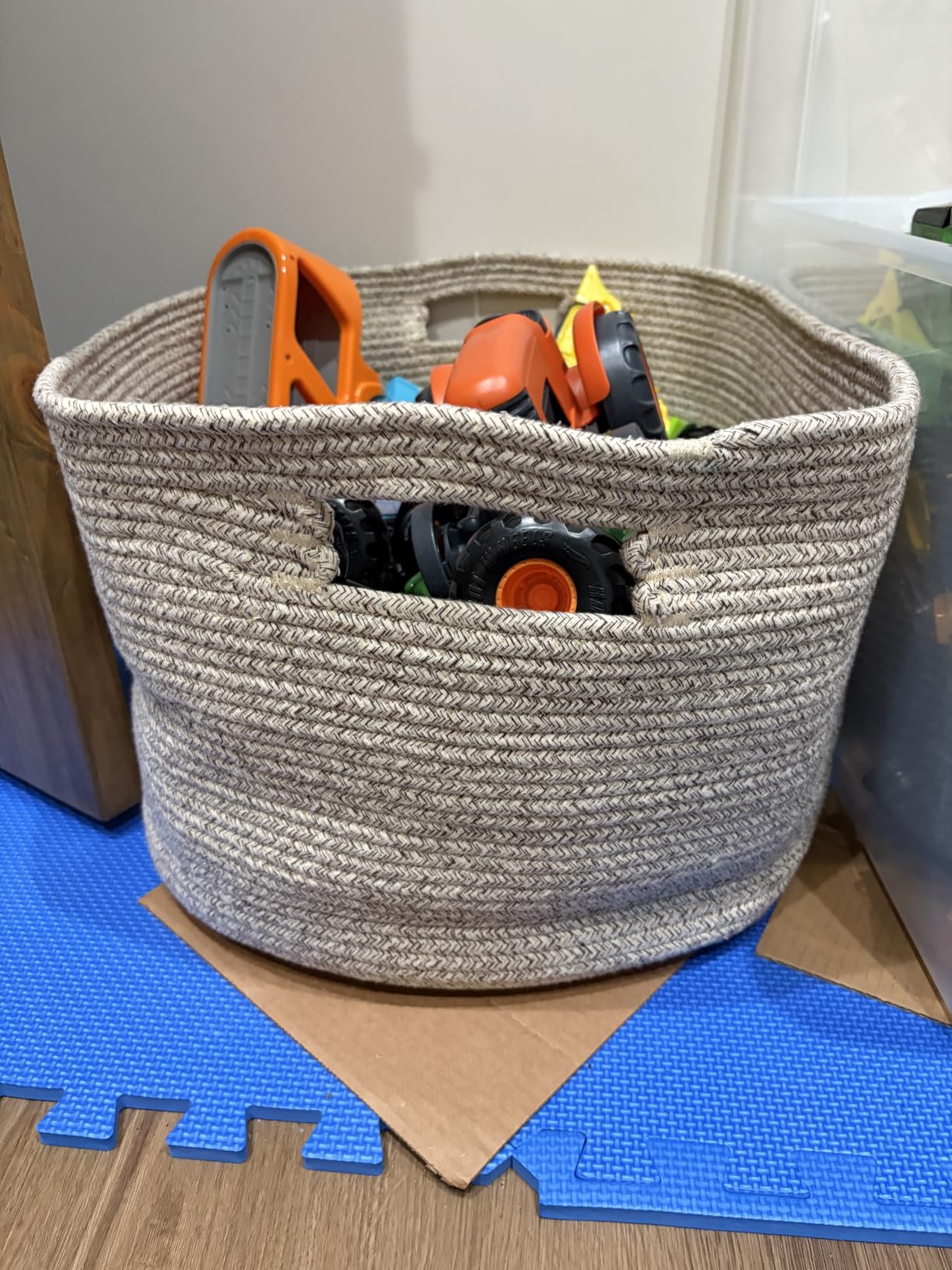OIAHOMY 75L Large Blanket Basket, 22
