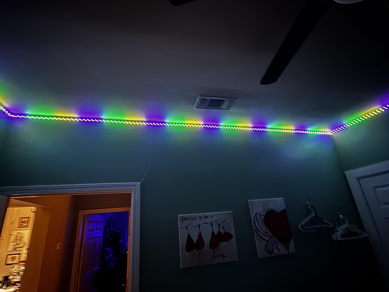 DAYBETTER 100 ft Smart WiFi Led Lights, Led Strip Lights Work with Alexa and Google Assistant, App Voice Remote Control Music Sync RGB Strip Lighting for Bedroom Room Decor customer photo 2