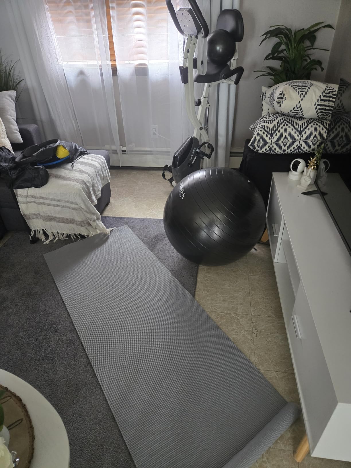 APEXUP Yoga Ball, 660 lbs Anti-Burst Exercise Ball with Pump, 5 Sizes | Anti-Burst, Anti-Slip, Strengthens Core, Improves Balance & Posture, Boosts Flexibility & Stability customer photo 1