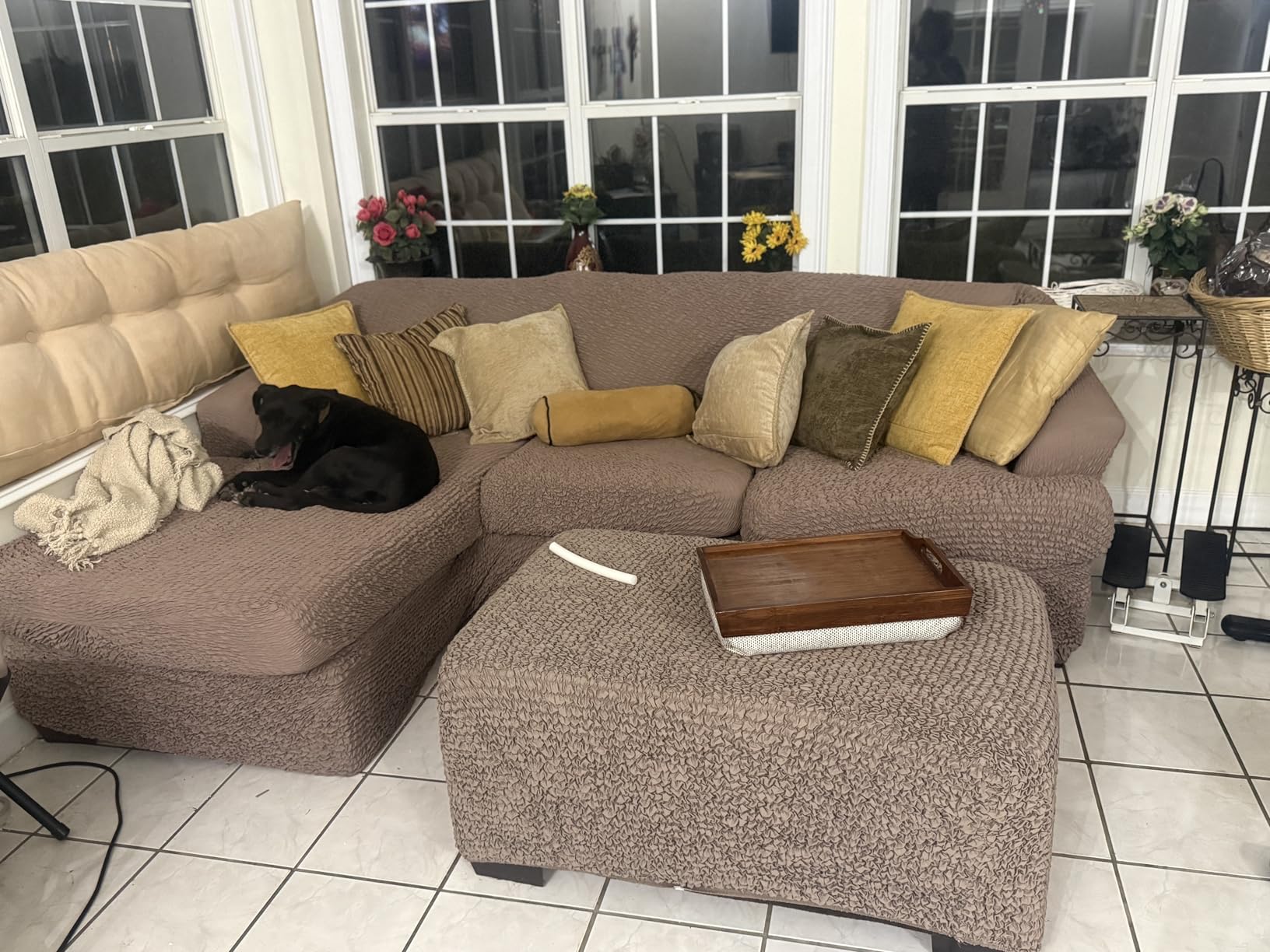 PAULATO BY GA.I.CO. Stretch Sectional Sofa Slipcovers customer photo 1