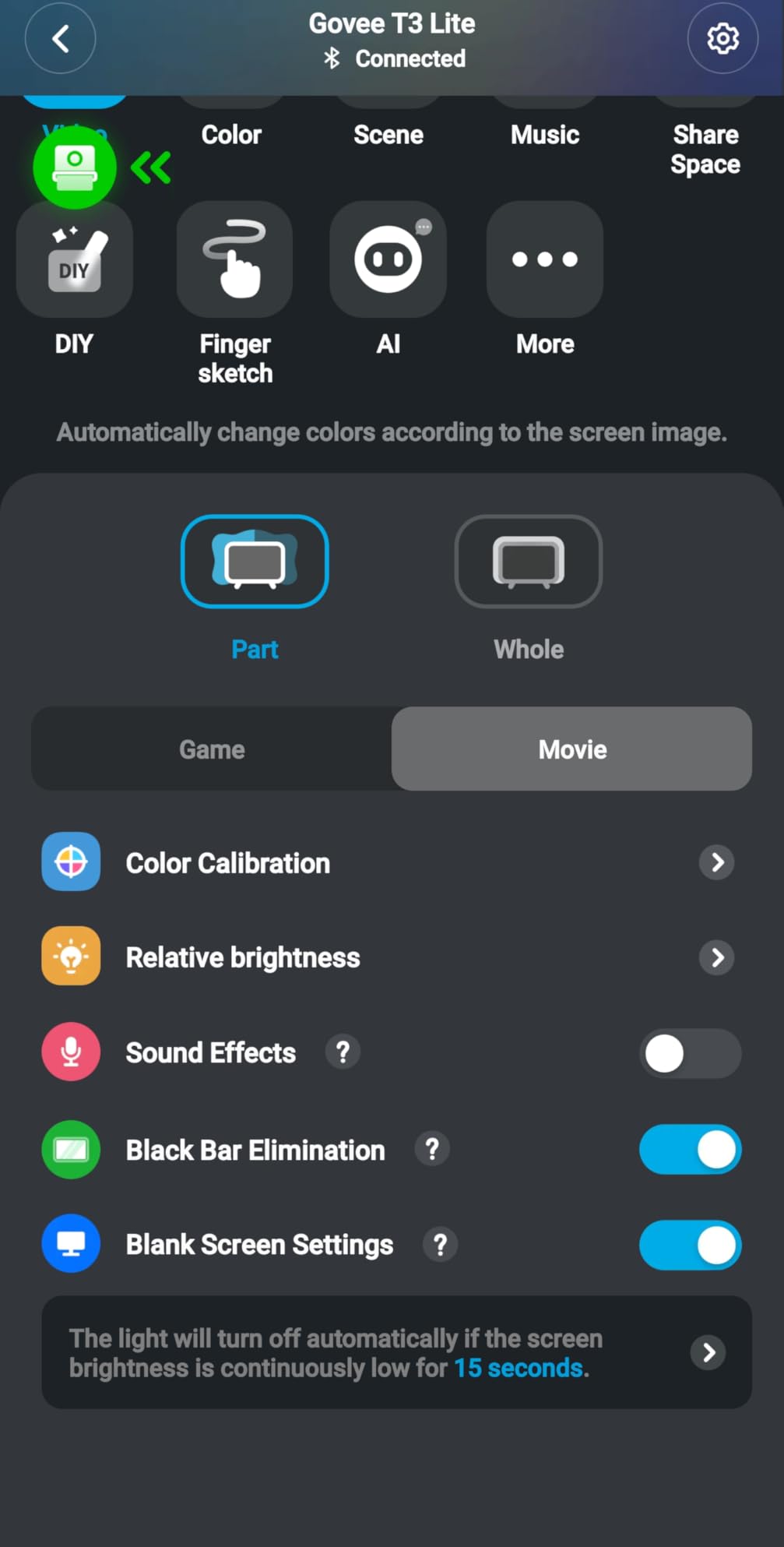 Govee TV Backlight 3 Lite, 11.8ft LED Strip Lights Sync with 55-65 Inch TVs, Upgraded Camera with Fish-Eye Correction Function, RGBICW Screen Sync Lighting customer photo 1